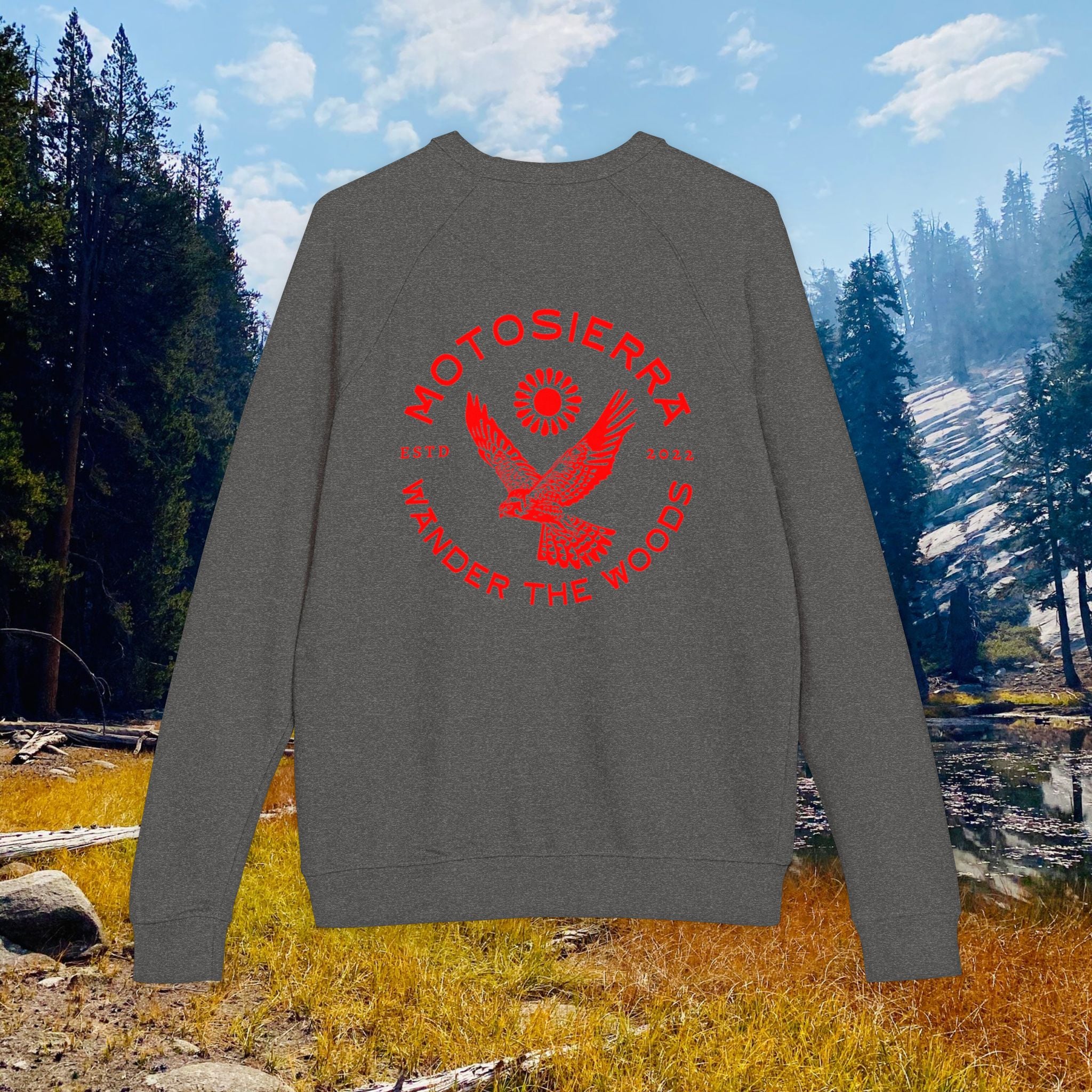 Offset Kestrel Logo Unisex French Terry Raglan Crewneck
