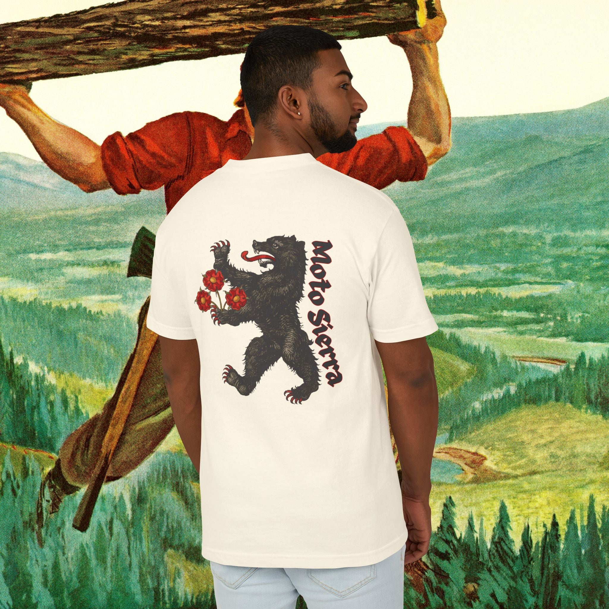 The Bear Unisex Garment-Dyed Heavyweight Cotton Tee
