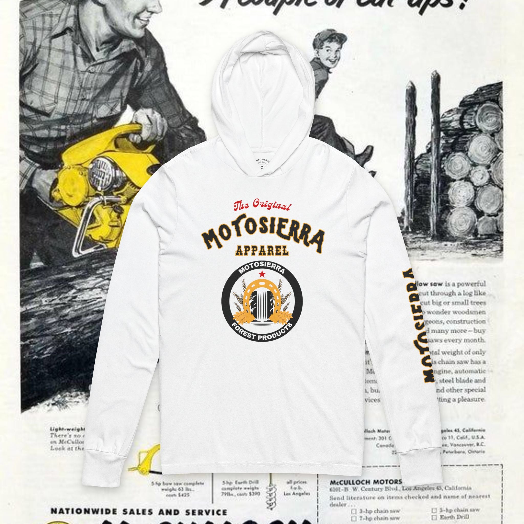 PNW Unisex Hooded Long Sleeve Tee