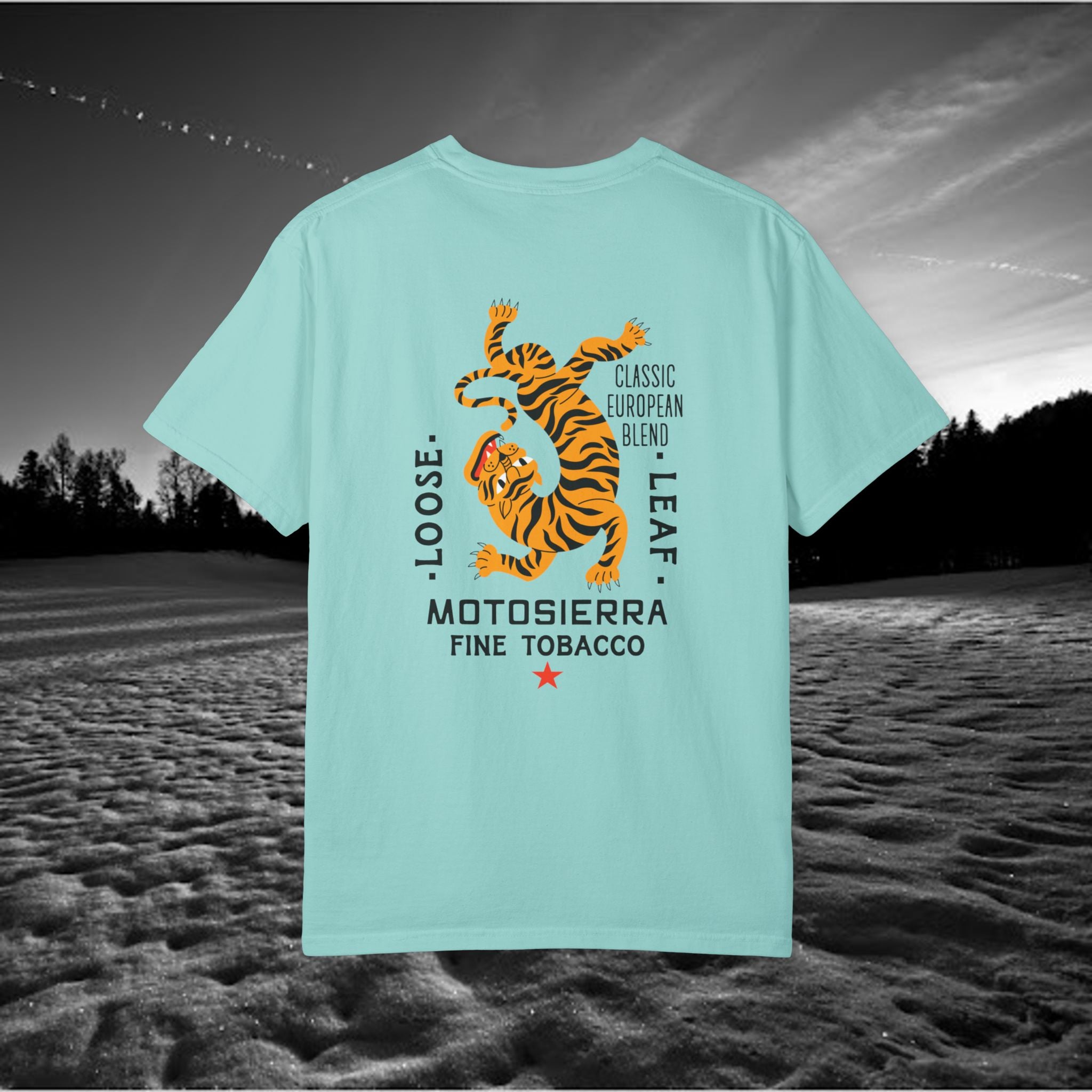 MotoSierra Fine Tobacco Garment-Dyed T-Shirt