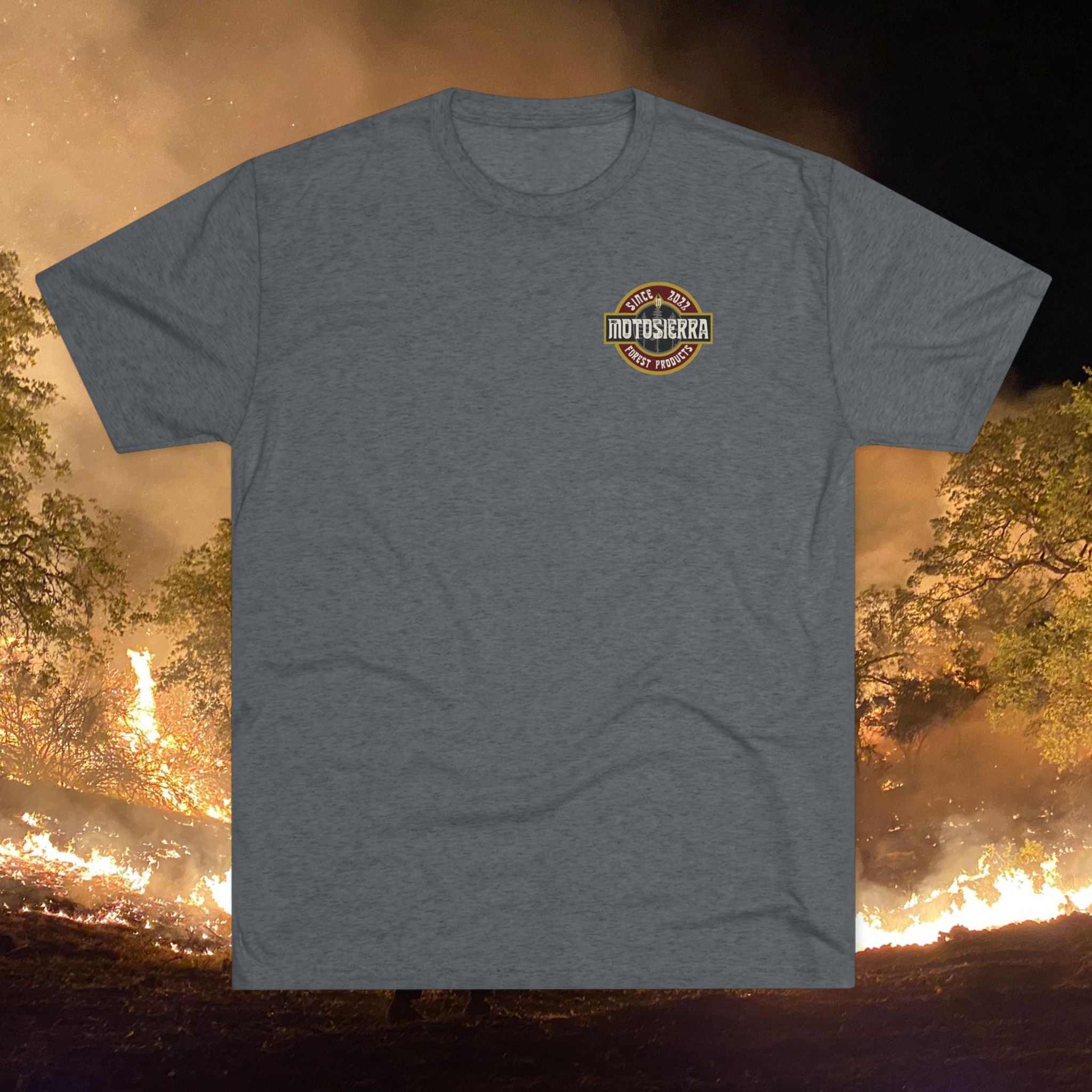 Motosierra Unisex Tri-Blend Tee - Forest Products & Adventure Wear