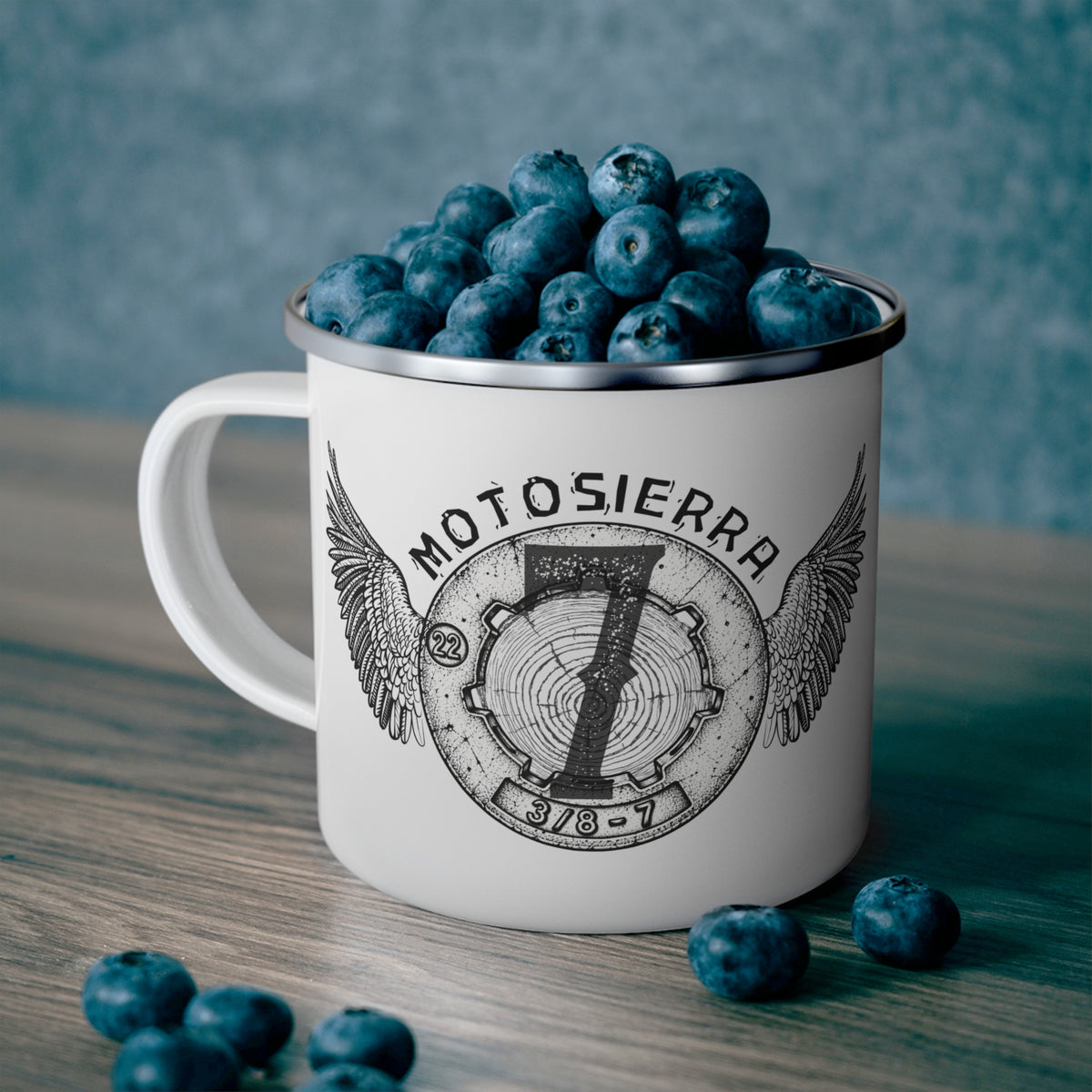 Old No. 7  Enamel Camping Mug