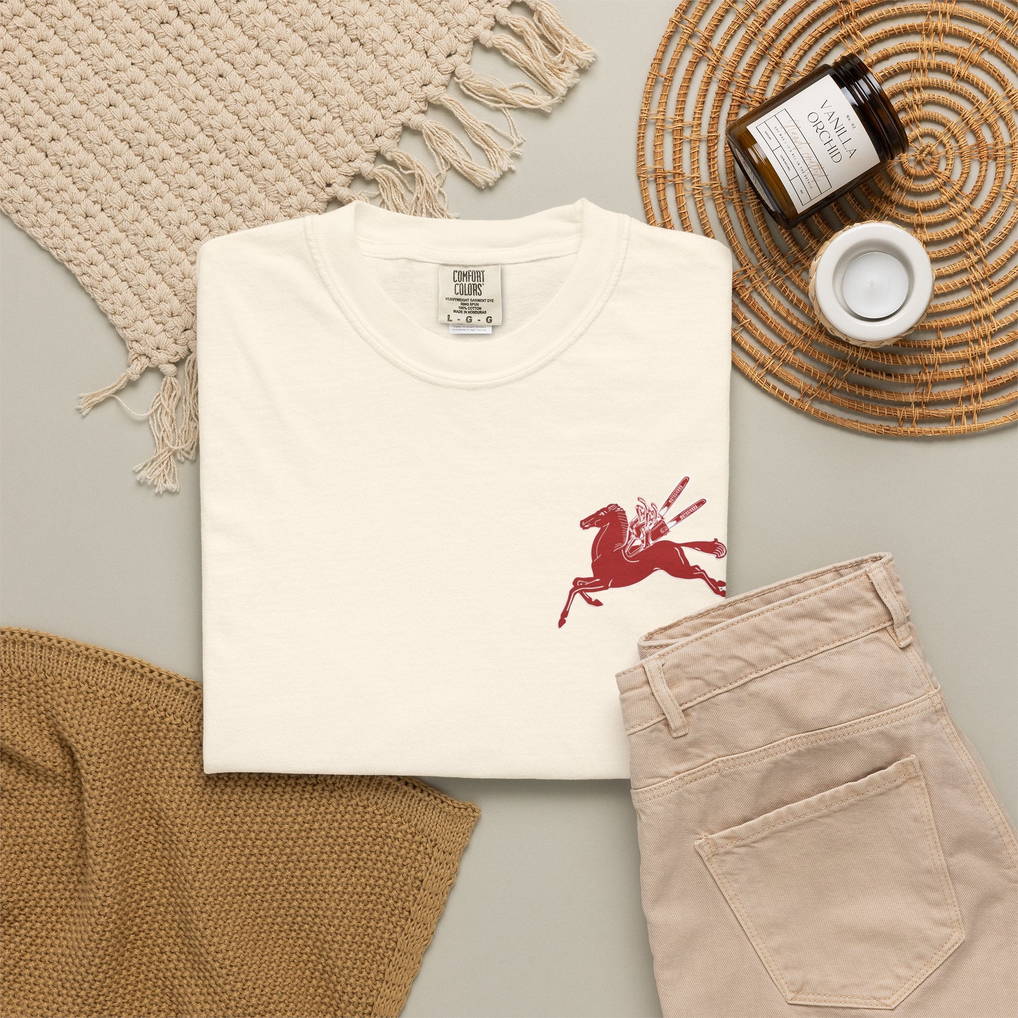 Pegasus Unisex Garment-Dyed T-shirt