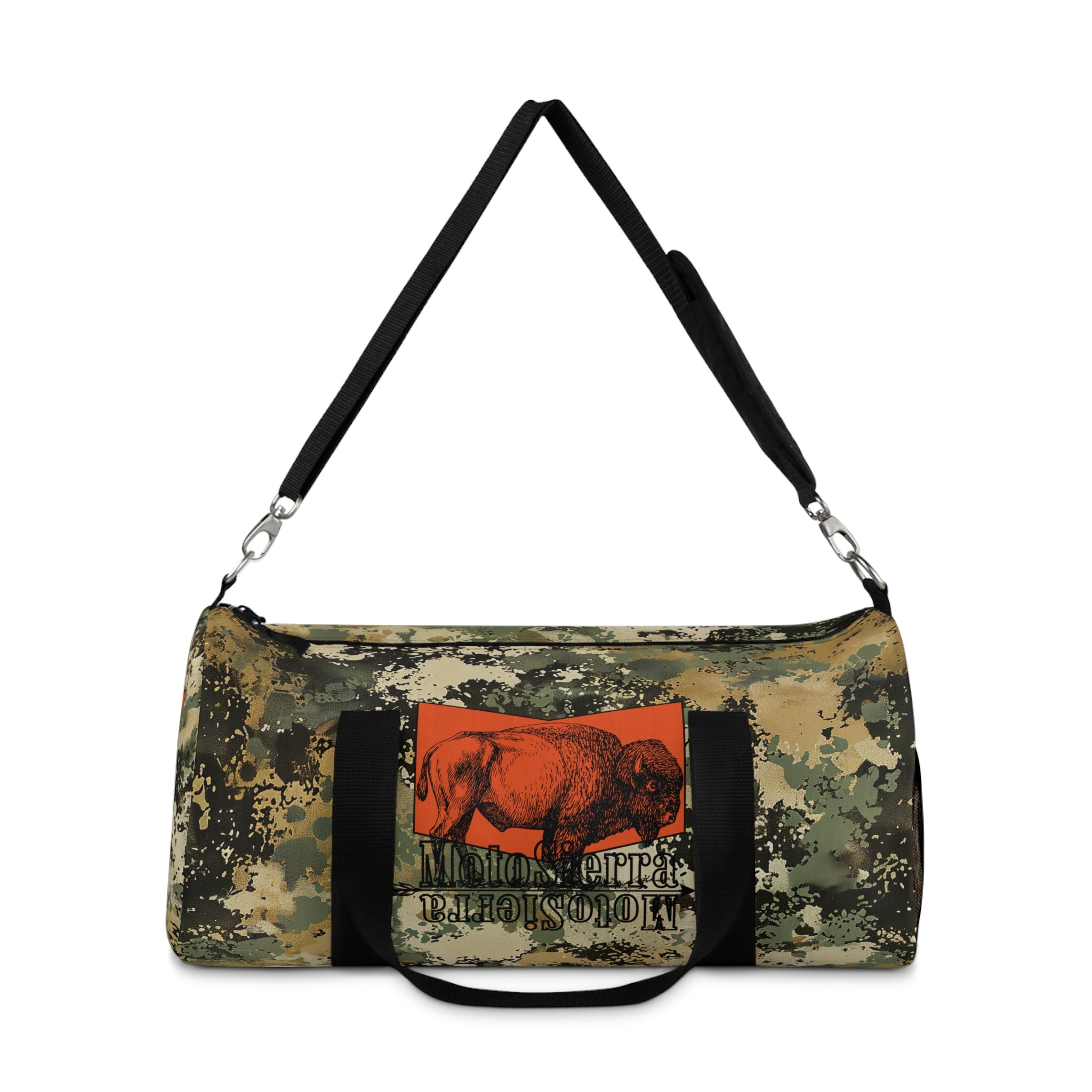 Bison Logo Flecktarn Duffel Bag