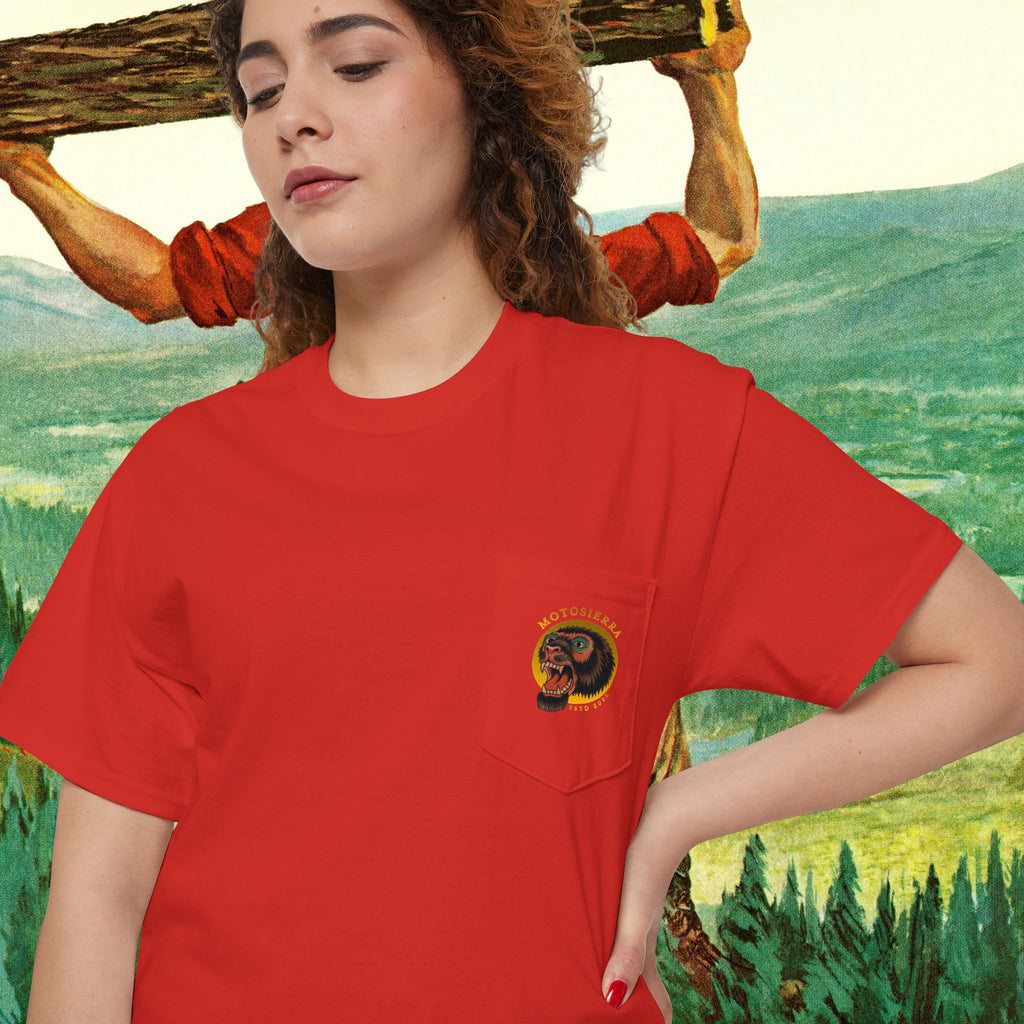 Sasquatch Unisex Heavy Cotton Pocket Tee