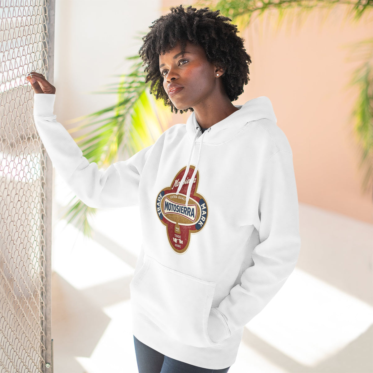 Vintage Three-Panel Fleece Hoodie