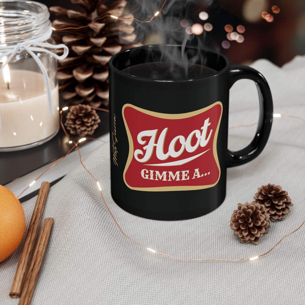 Hoot Black Mug (11oz)