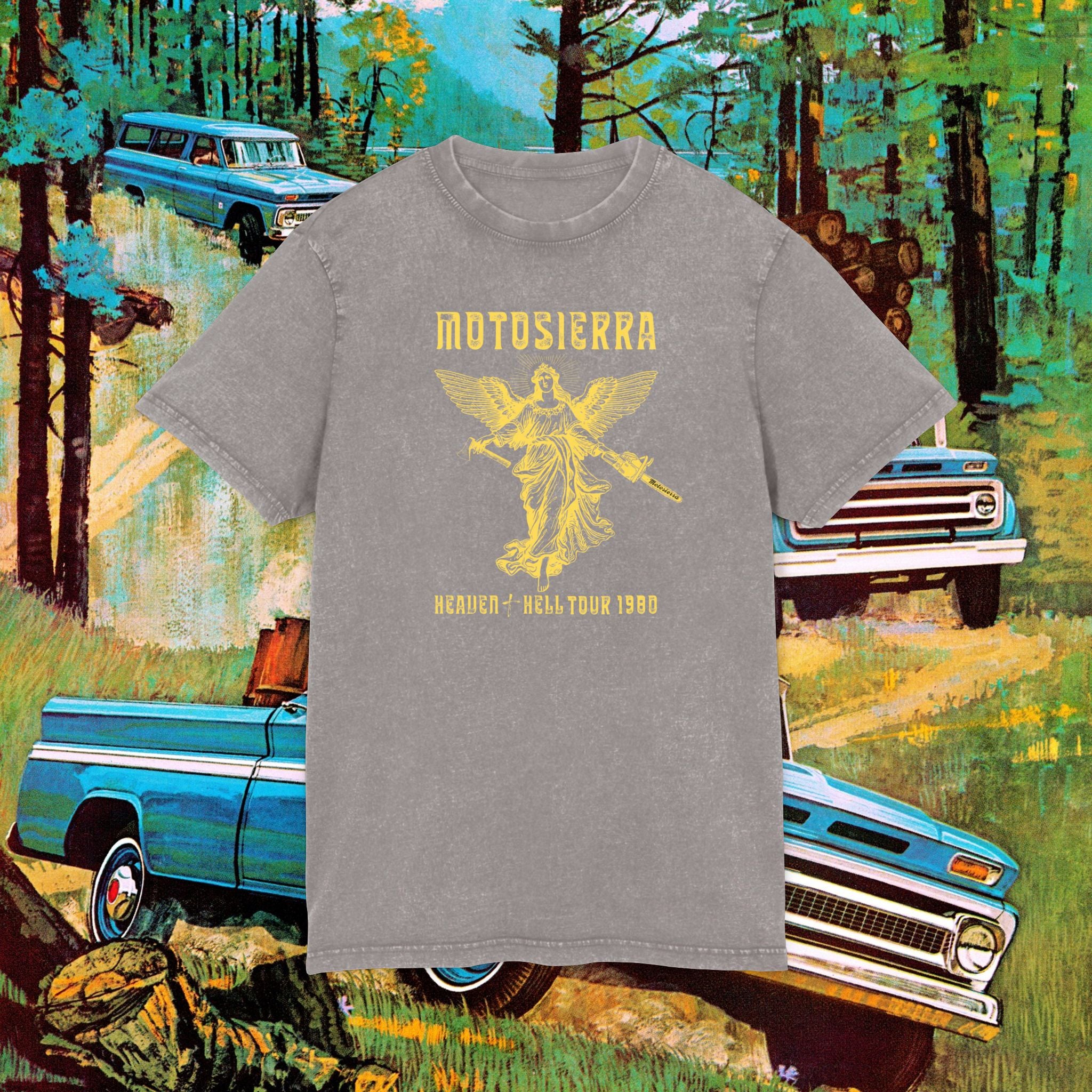 EUROPE ONLY 1980 Acid Washed Chainsaw Tee