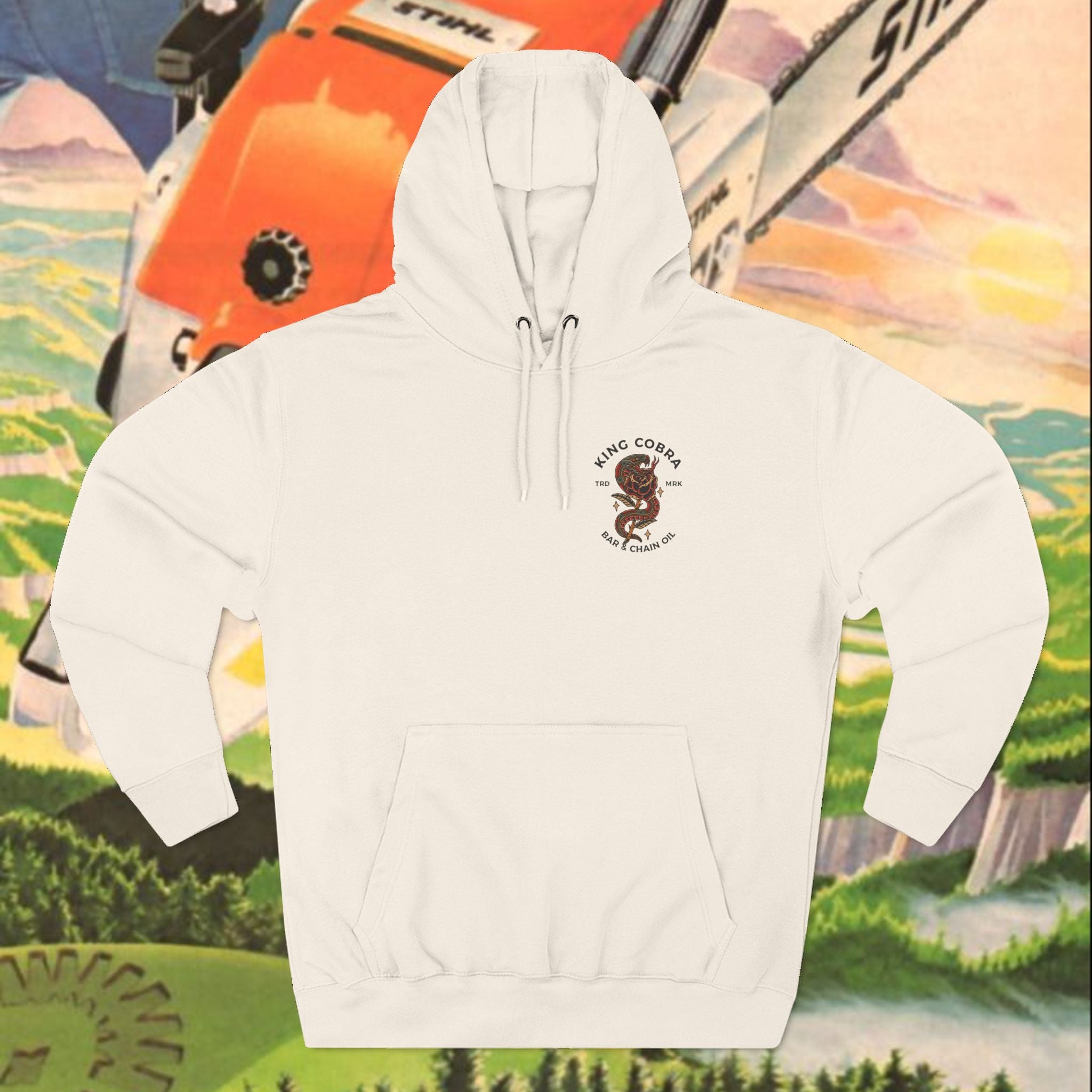 King Cobra Three-Panel Fleece Hoodie