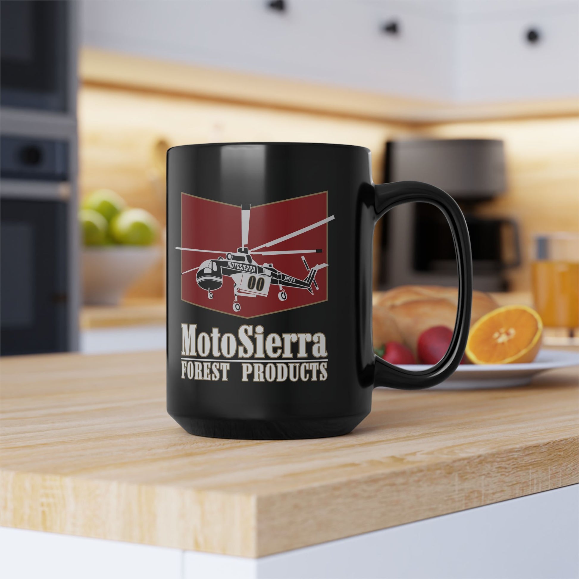 Da Crane 15oz Black Mug - Perfect for Outdoor Enthusiasts
