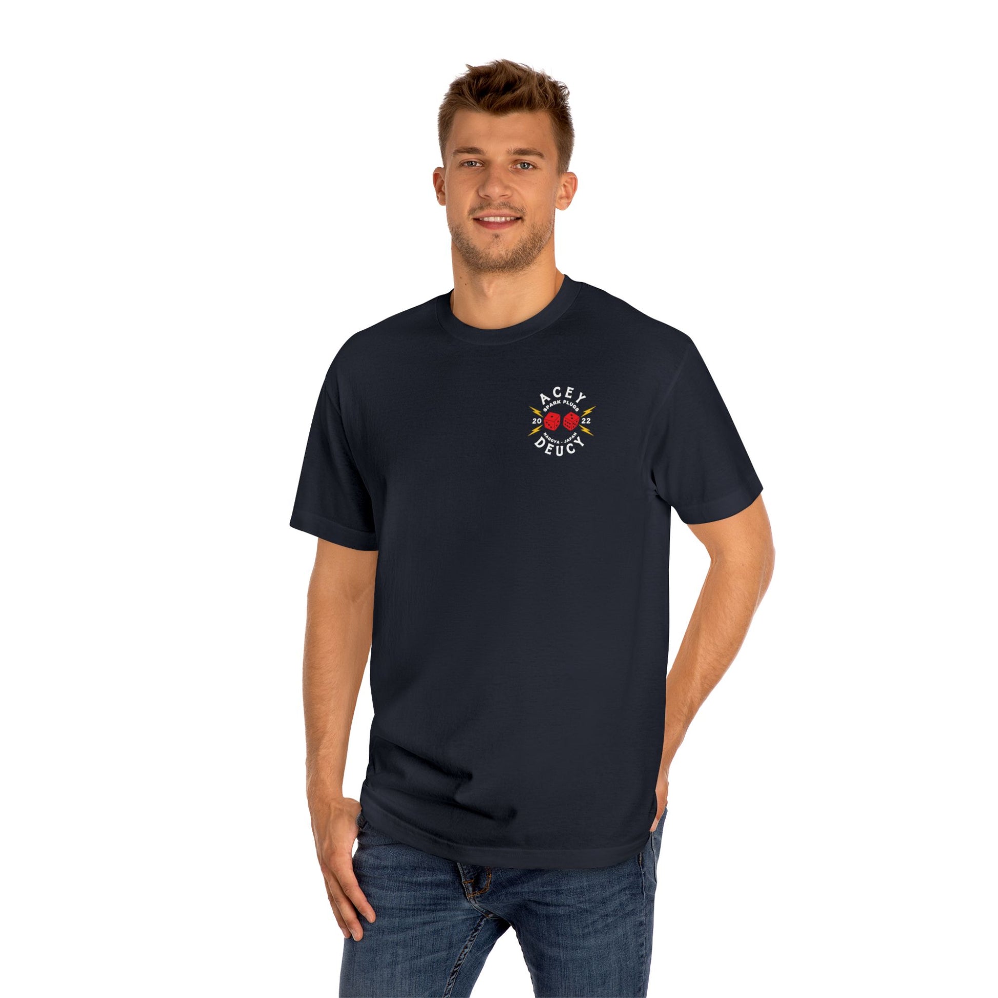 Acey Deucey Spark Plugs Unisex Classic Tee - Vintage Style Graphic T-Shirt
