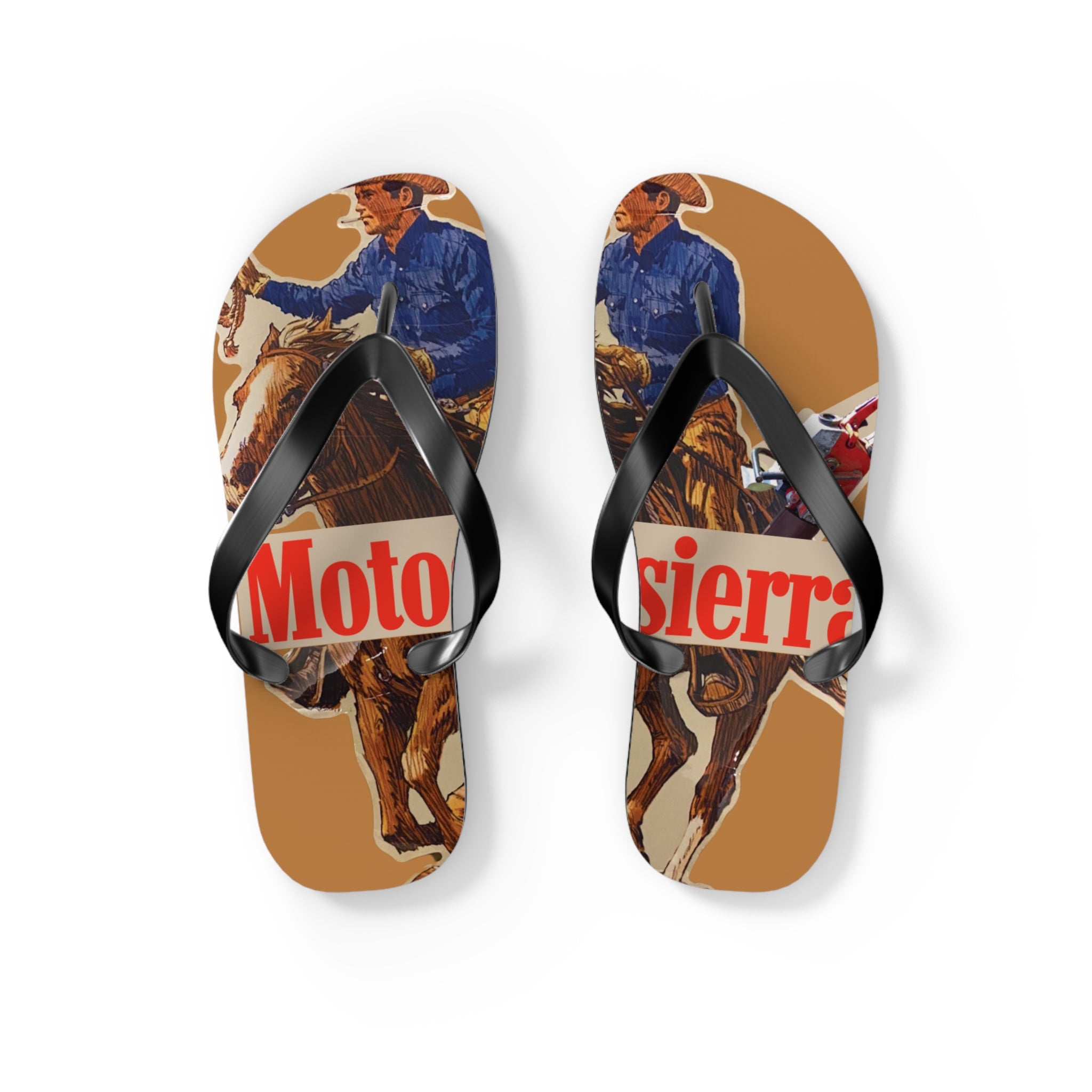 Moto Man Red Bag Flops