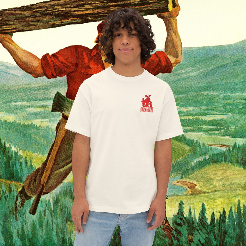 Skilled Labor Red Unisex Oversized Boxy Tee