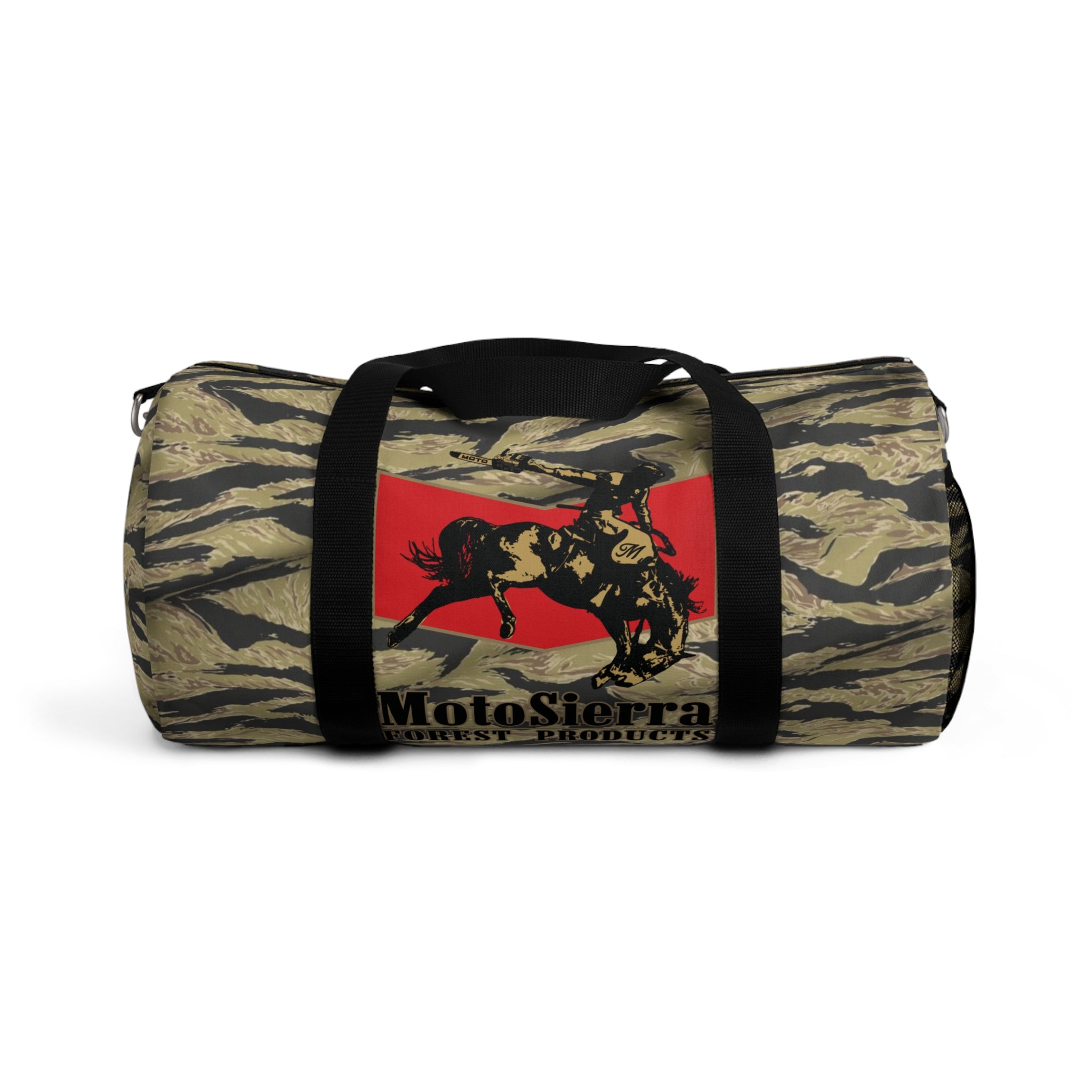 Gold Tiger Cowboy Logo Motosierra Adventure Duffel Bag