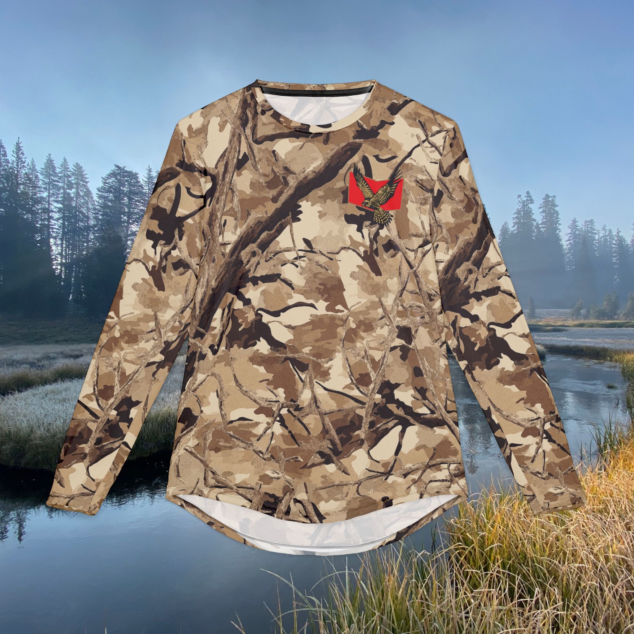 Kestrel Outdoor Camouflage UV Protection Shirt, Perfect for Camping, Fishing, Hiking, and Sun Protection