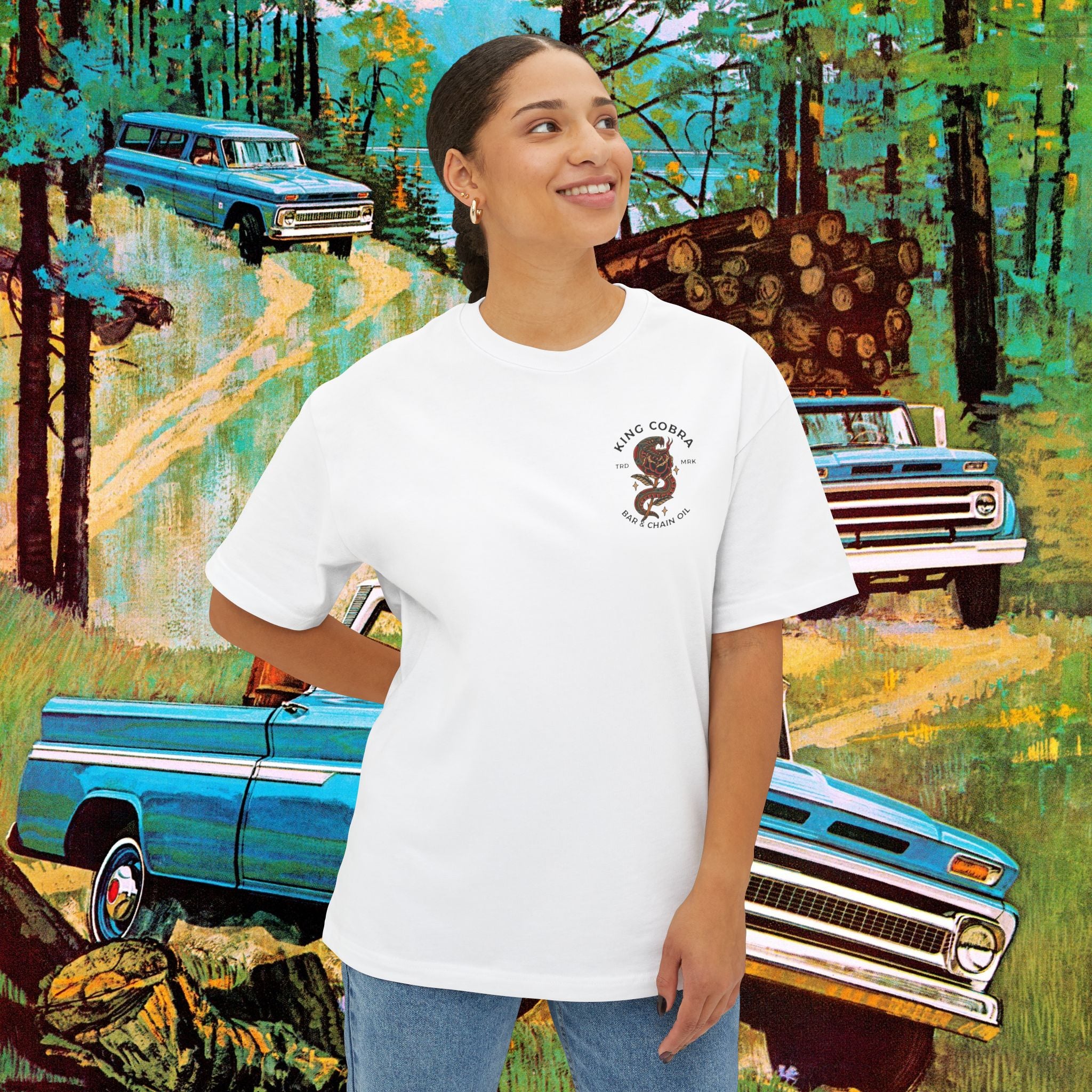 King Cobra Unisex Oversized Boxy Tee