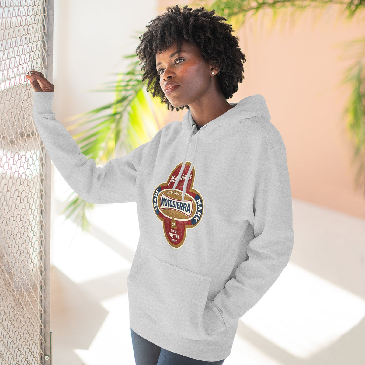 Vintage Three-Panel Fleece Hoodie