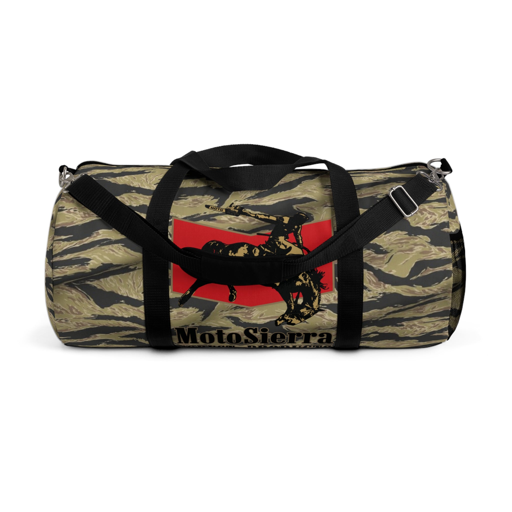 Gold Tiger Cowboy Logo Motosierra Adventure Duffel Bag