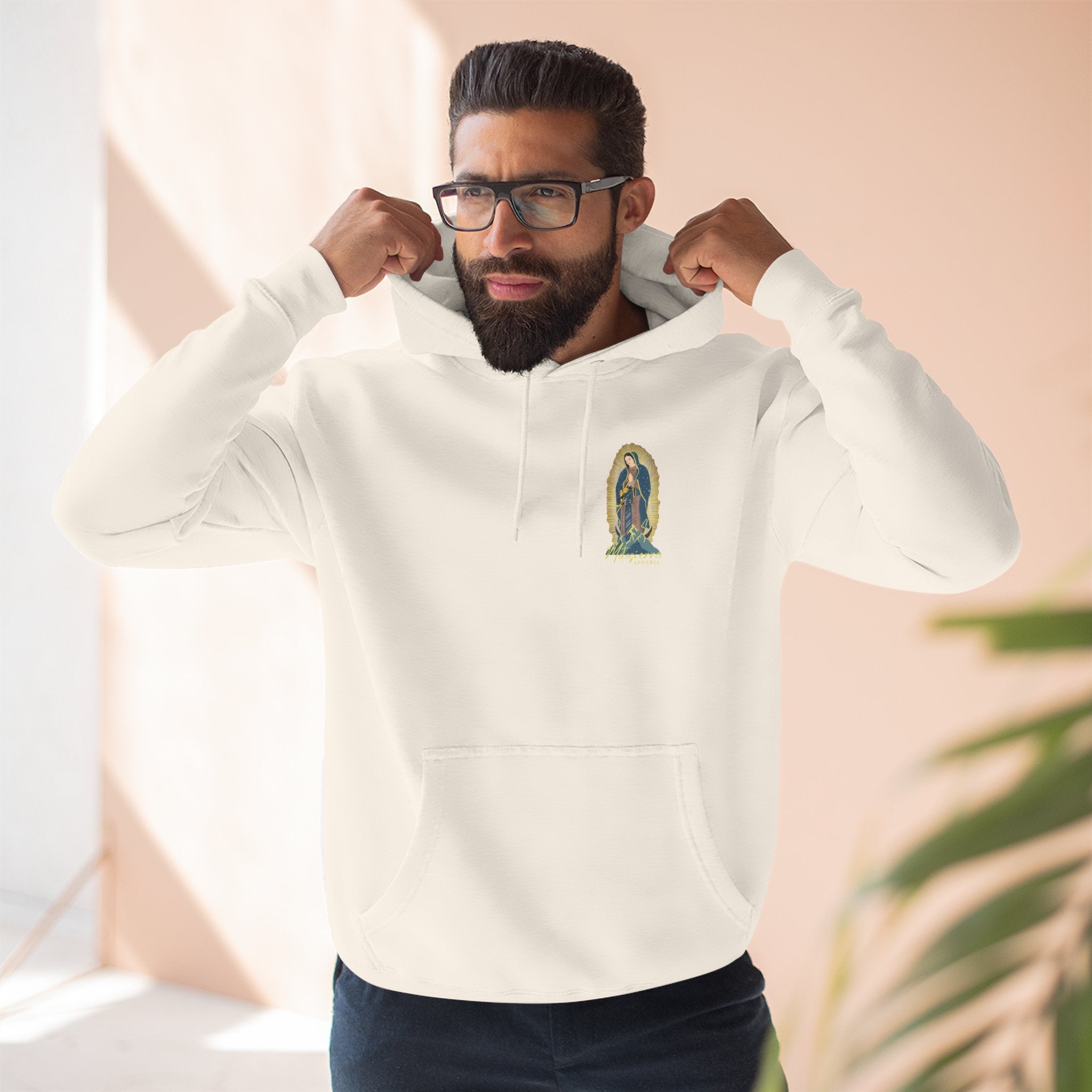 Guadalupe Three-Panel Fleece Hoodie