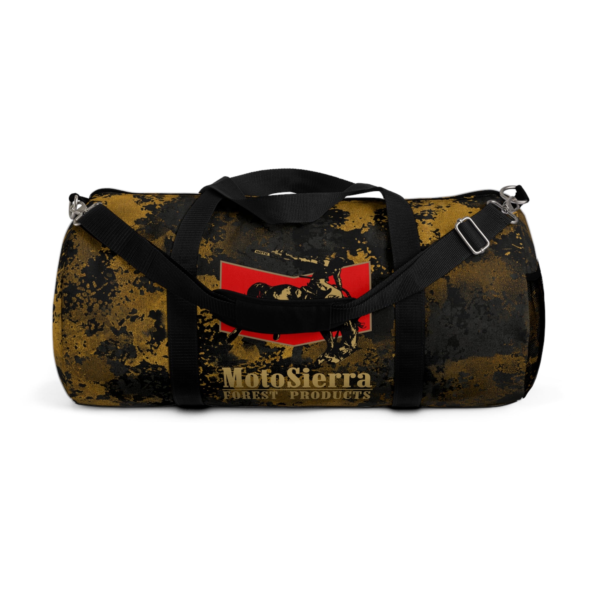 Gold Flecktarn Cowboy Logo  Duffel Bag