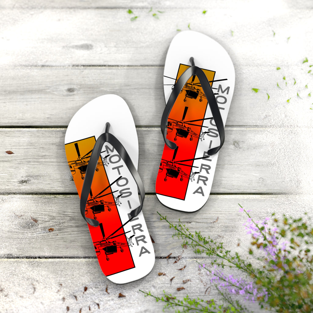 Sky Crane Red Bag Flops