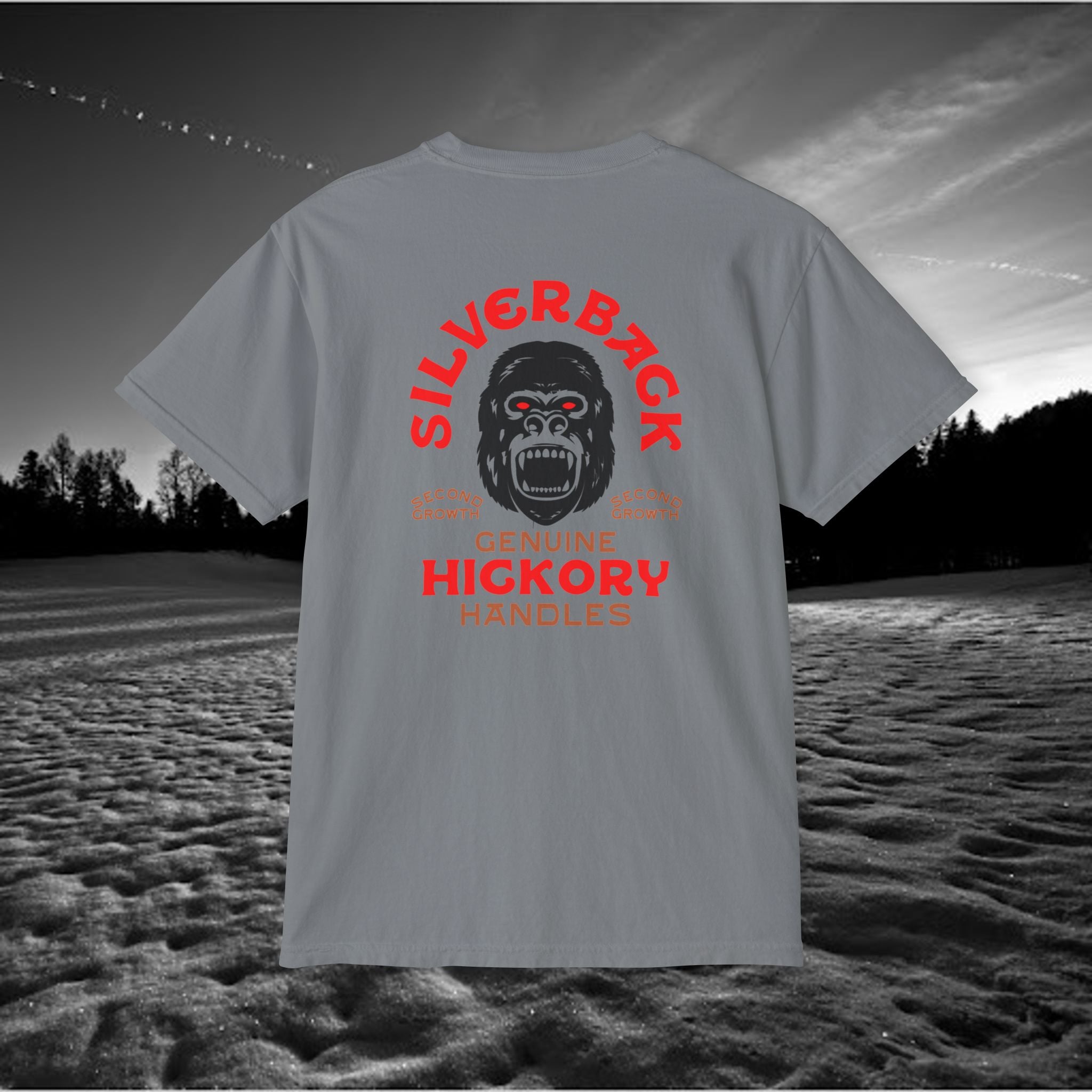Silverback Axe Handles Unisex Pocket T-Shirt - Premium Garment-Dyed Tee