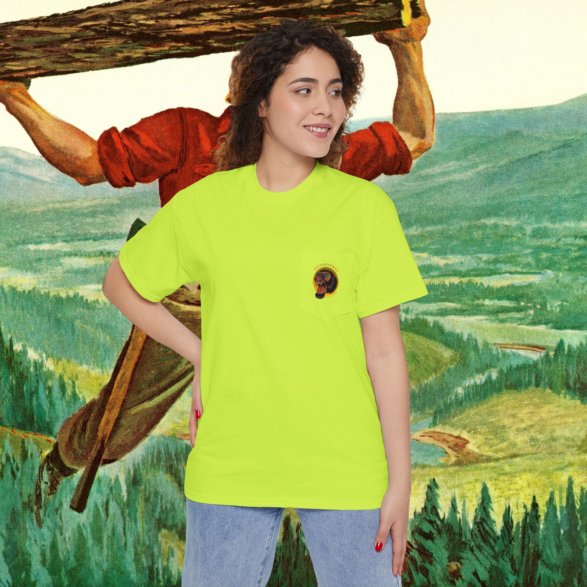 Sasquatch Unisex Heavy Cotton Pocket Tee