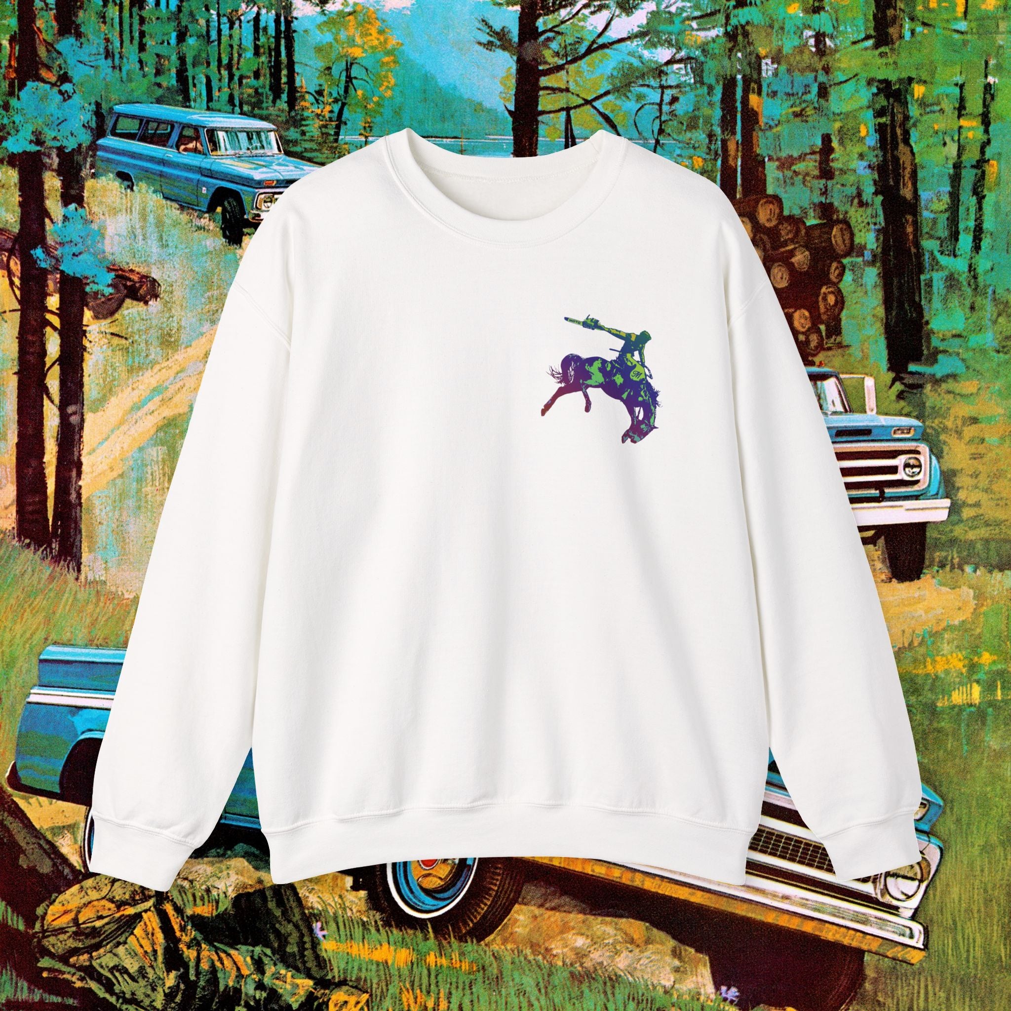 Australia Neon Cowboy Unisex Heavy Blend™ Crewneck Sweatshirt