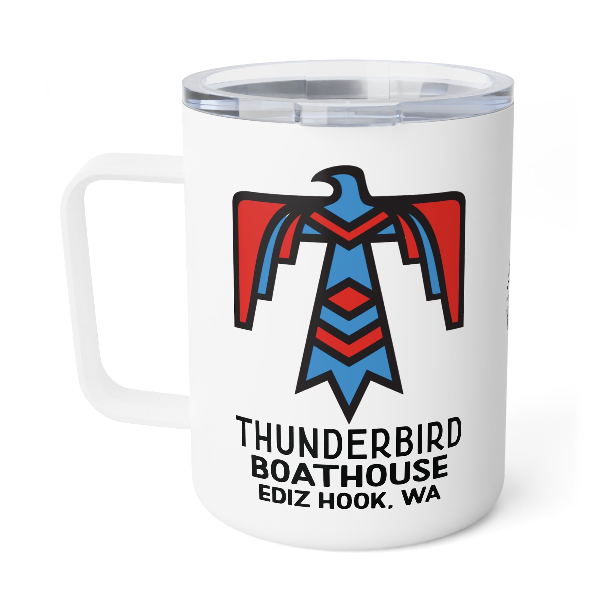 Thunderbird Boathouse Insulated Travel Mug, Camping Coffee Cup