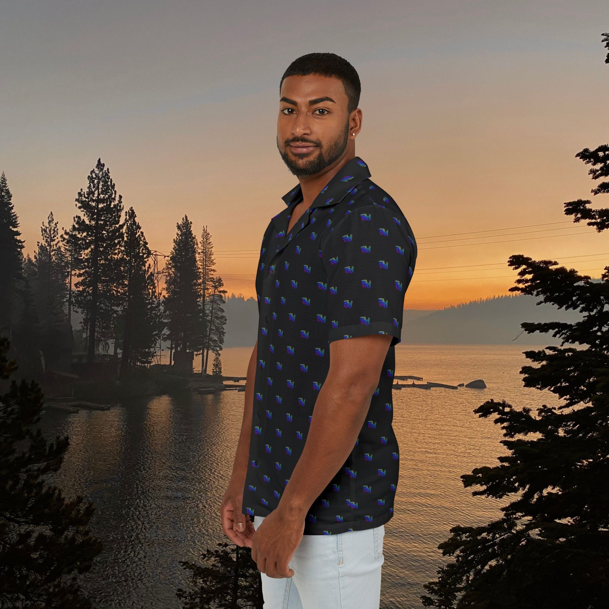 Cutter Men's Hawaiian Shirt | Chainsaw design, Vacation Wear, Summer Shirt, Beach Party Outfit, Travel Gear, Casual Style