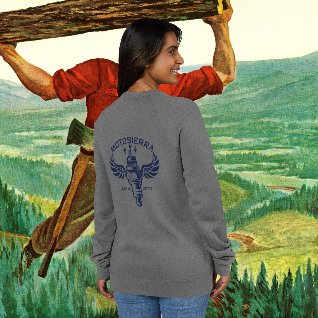 NGK Unisex Sponge Fleece Raglan Sweatshirt