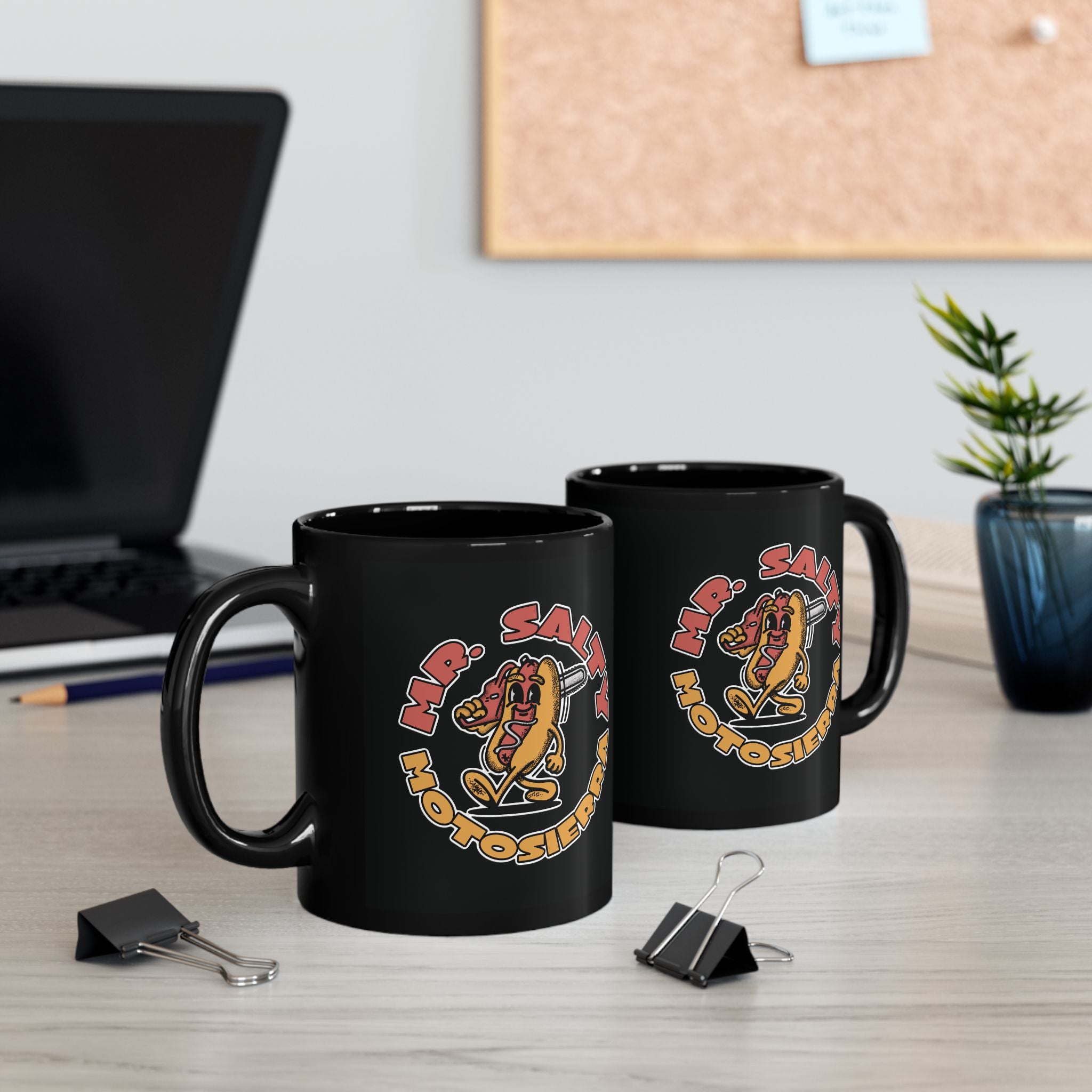 Mr. Salty Black Mug (11oz, 15oz)