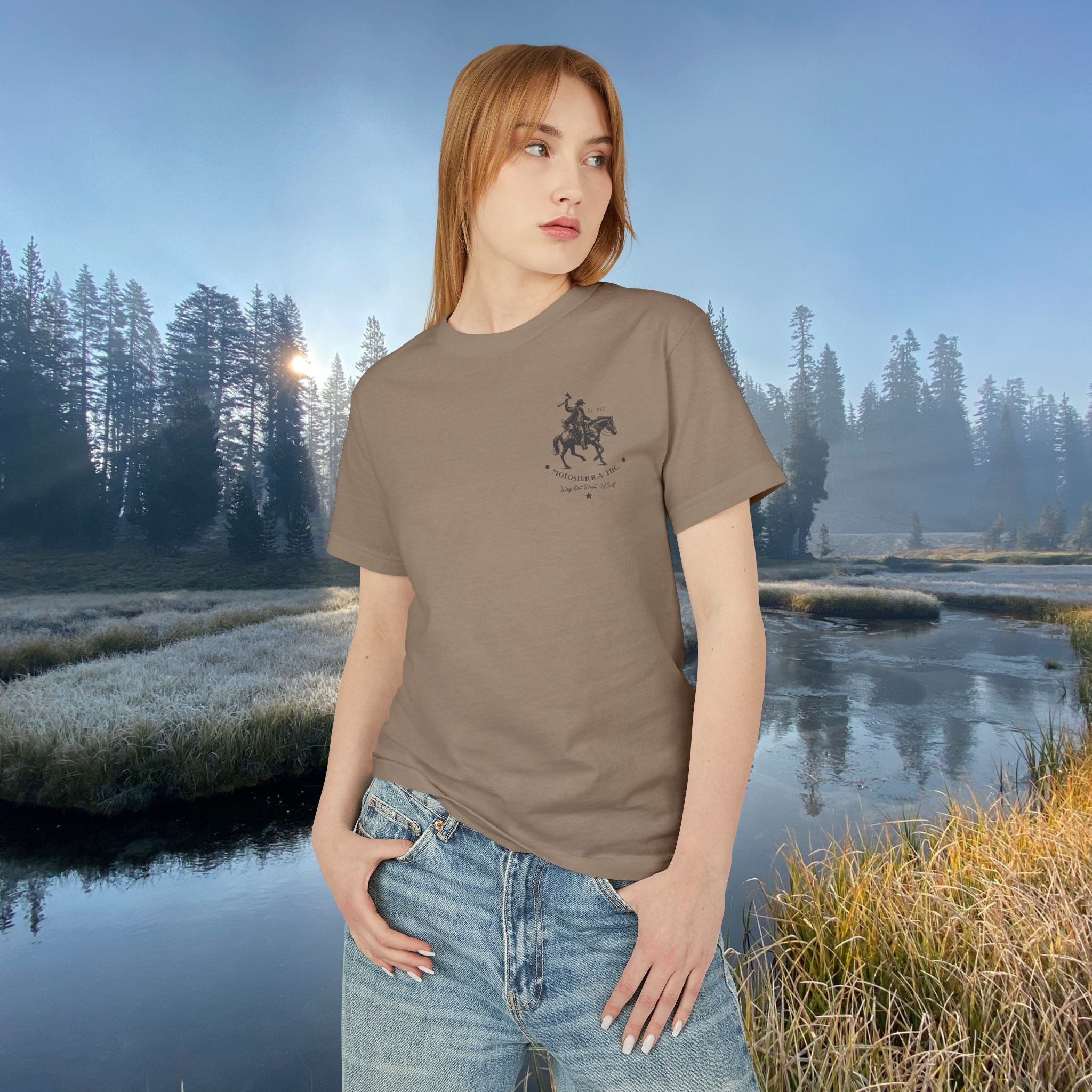 Unisex Cowboy Graphic Tee, Perfect for Gifts, Outdoors, Rodeo Events, Vintage Style
