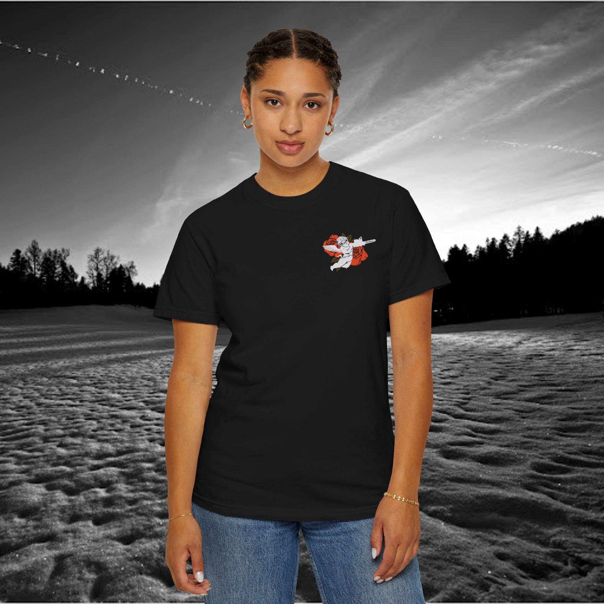 Roses Unisex Garment-Dyed T-shirt