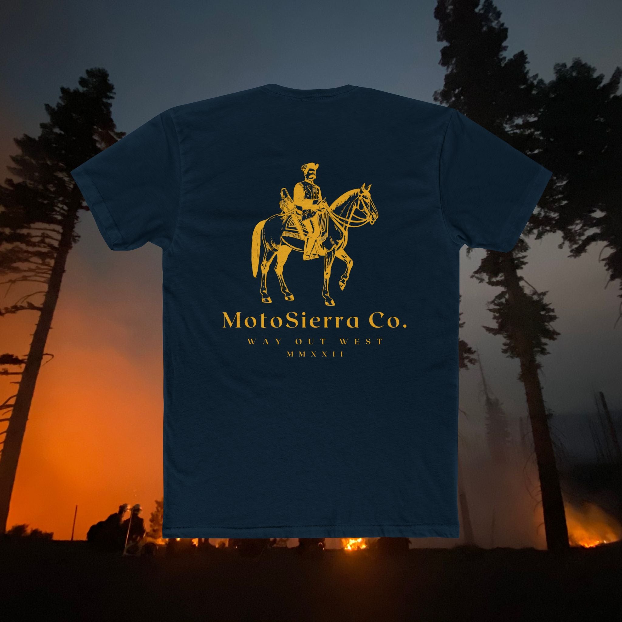 MotoSierra Co. Unisex Cotton Crew Tee
