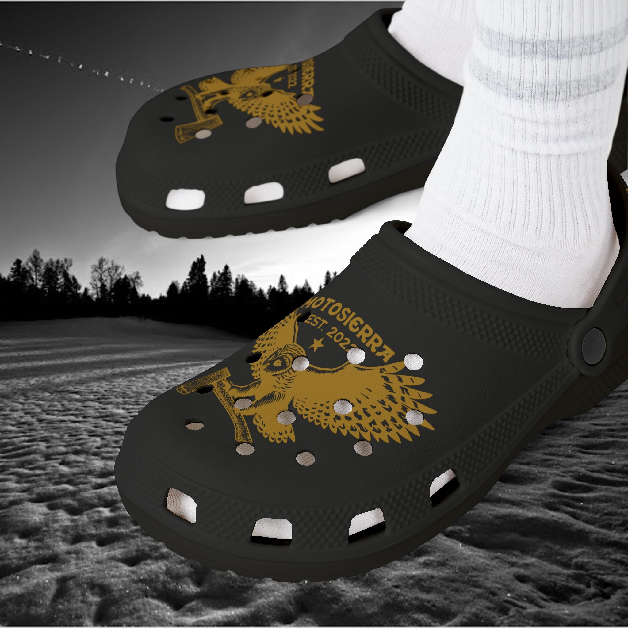 Motosierra Owl Logo Foam Rubber Shoes
