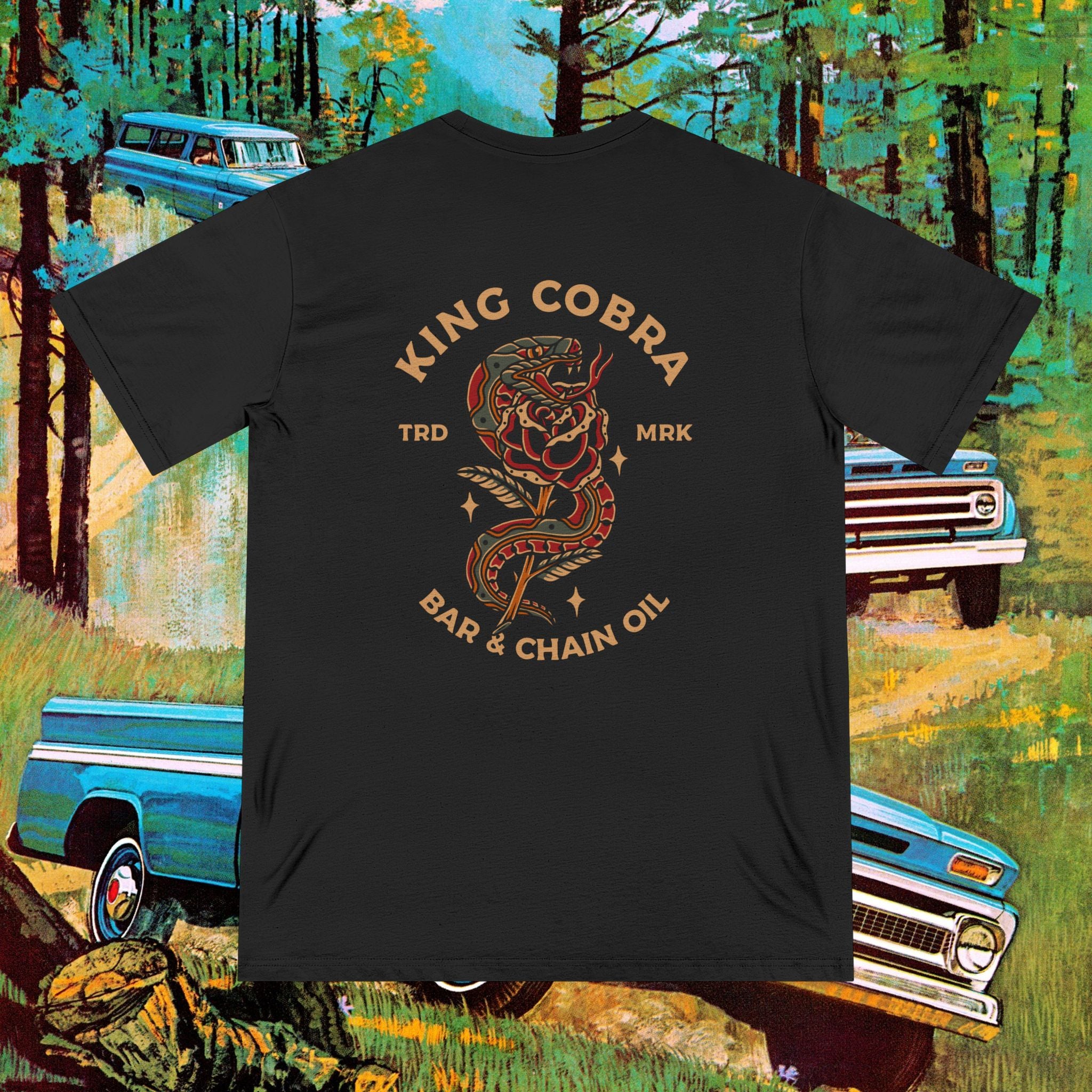 King Cobra Bar Oil Organic Staple T-shirt