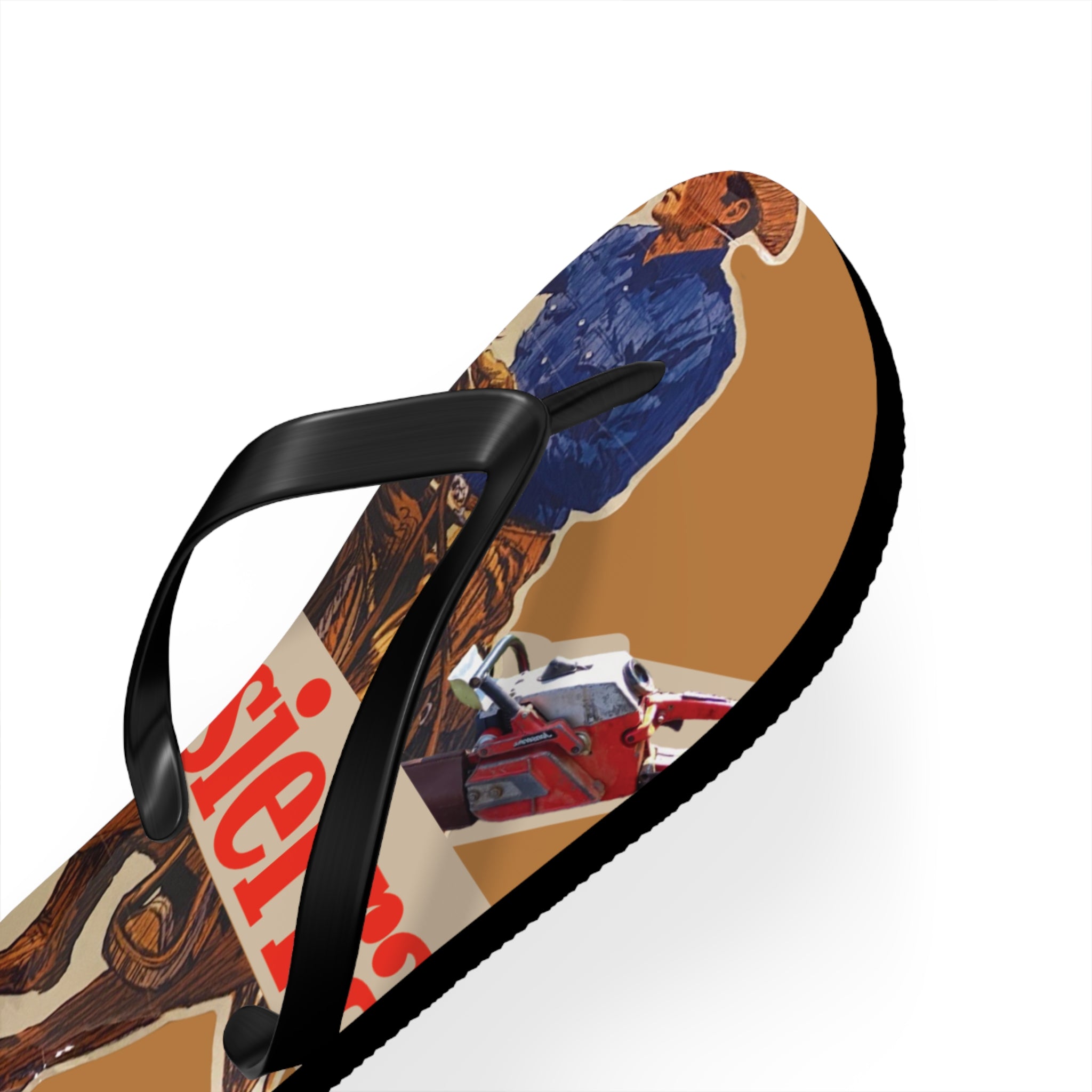 Moto Man Red Bag Flops