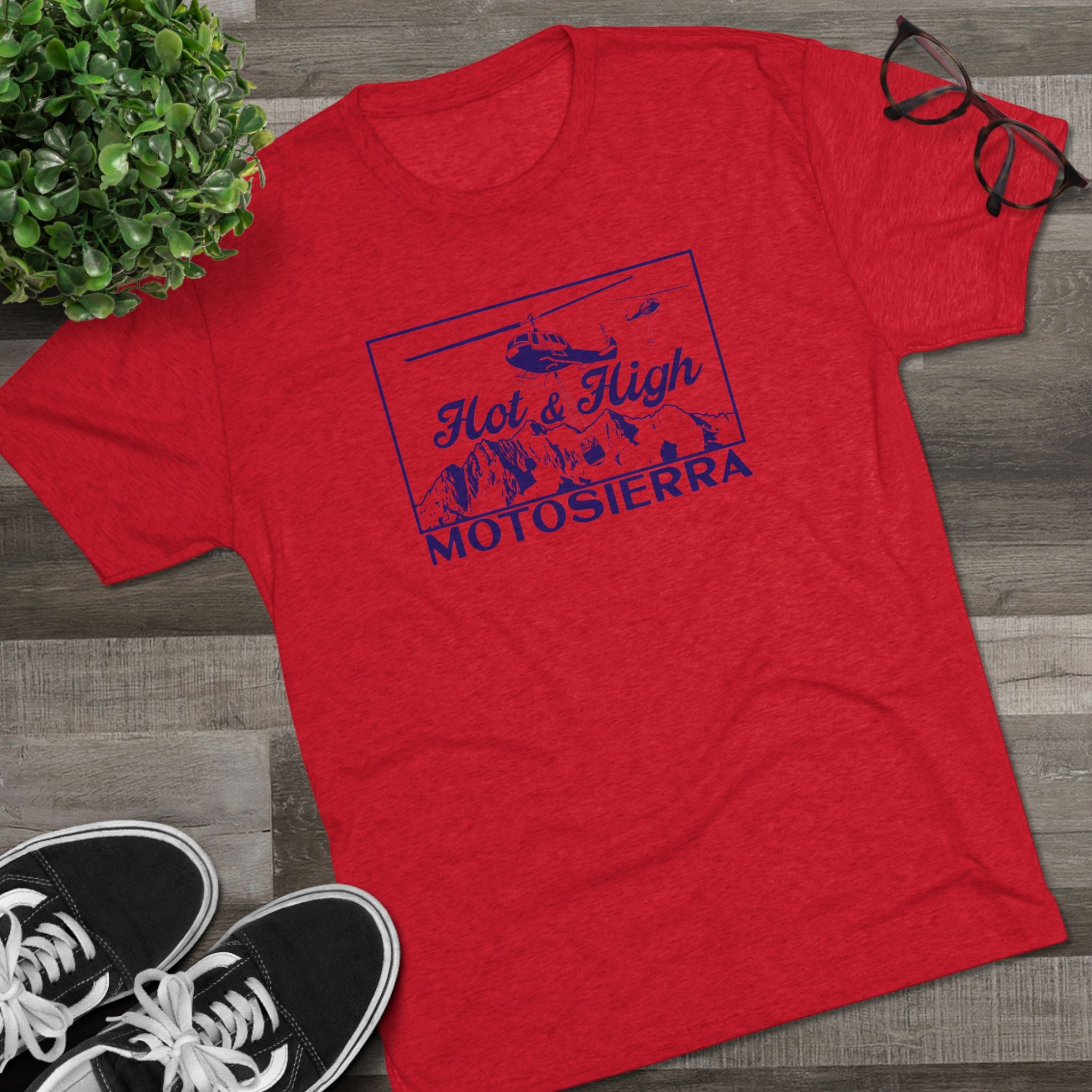 Hot & High Unisex Tri-Blend Crew Tee