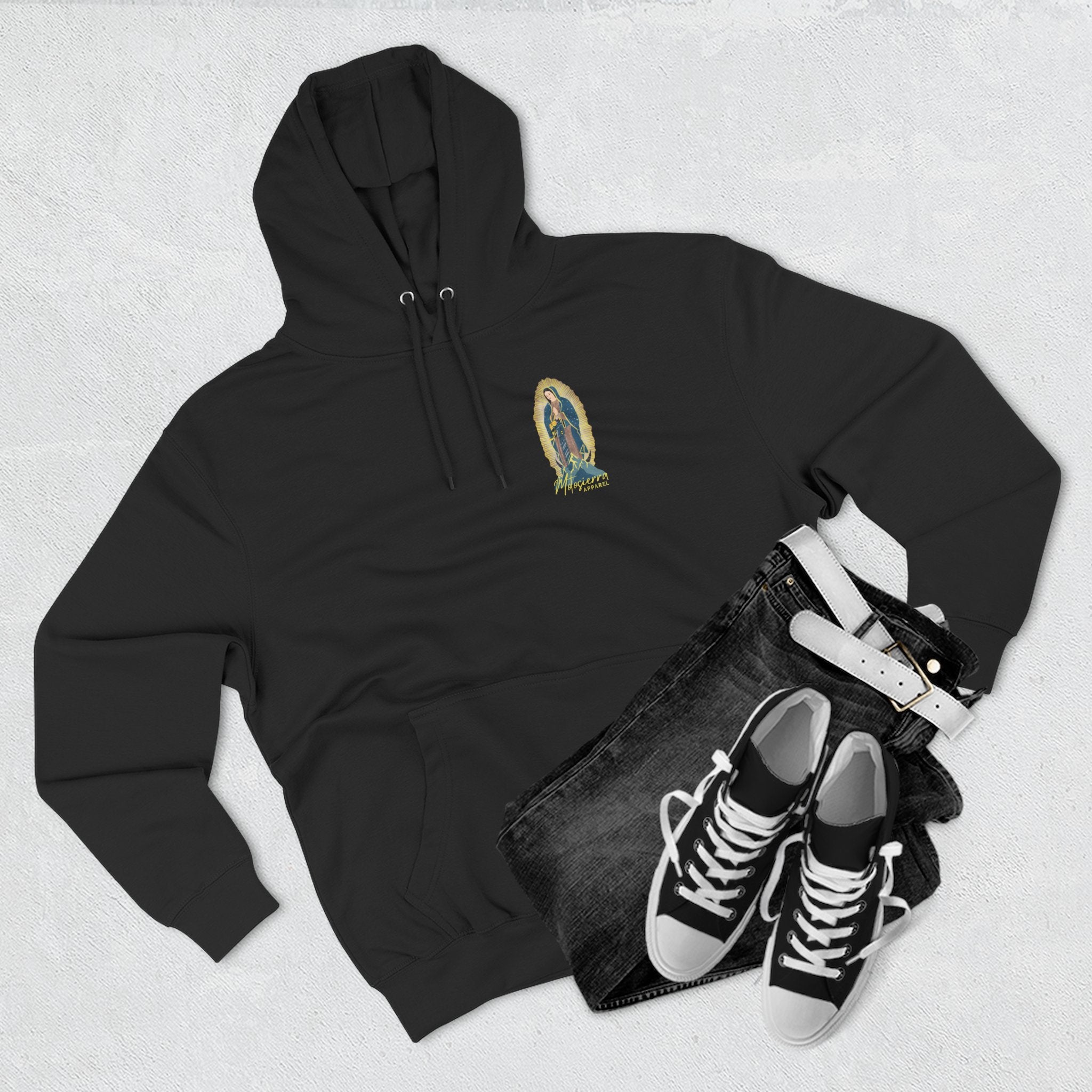 Guadalupe Three-Panel Fleece Hoodie