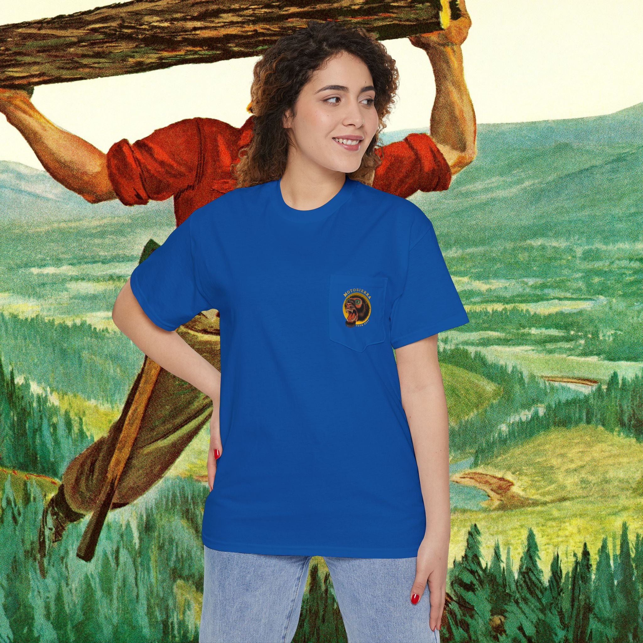Sasquatch Unisex Heavy Cotton Pocket Tee