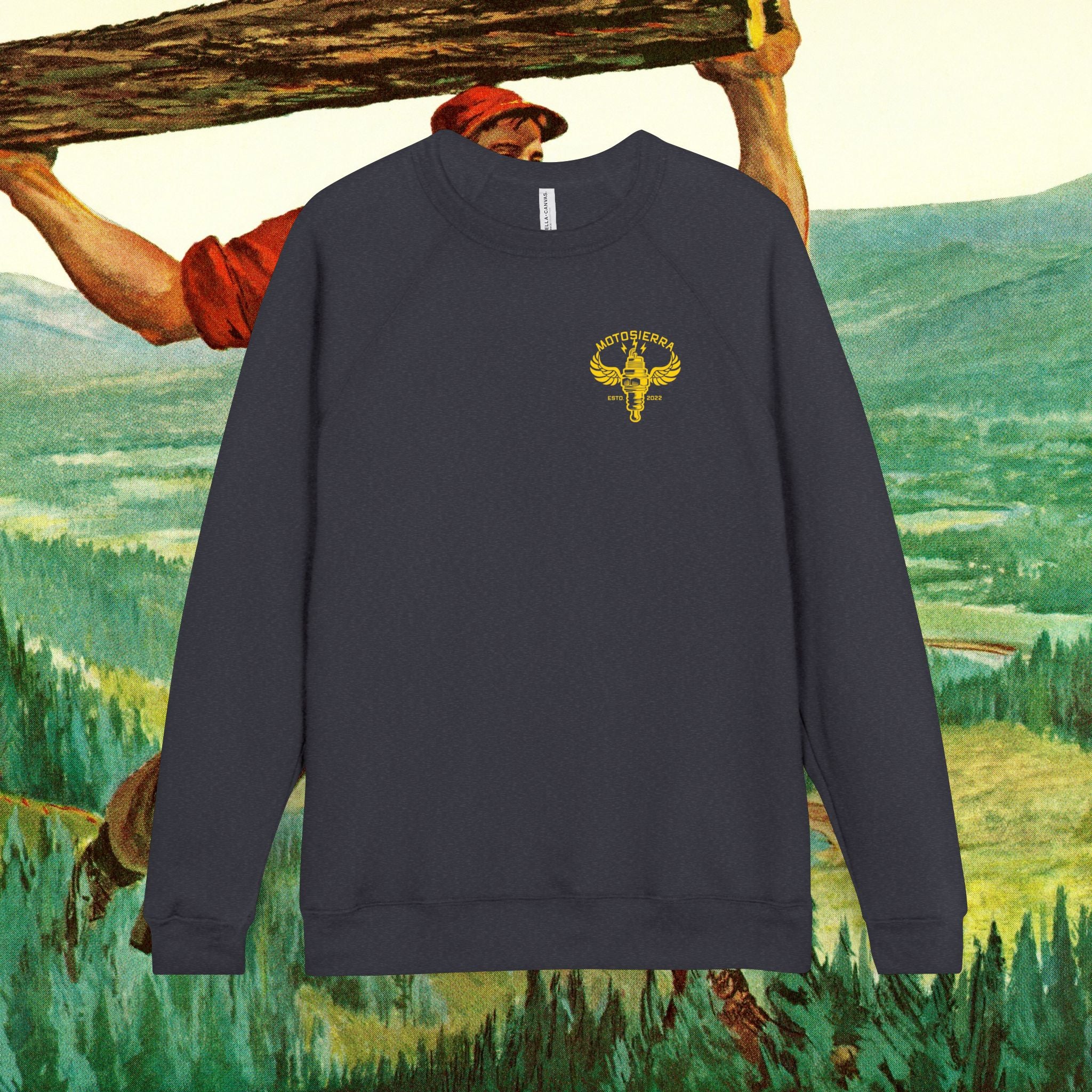 NGK Unisex Sponge Fleece Raglan Sweatshirt
