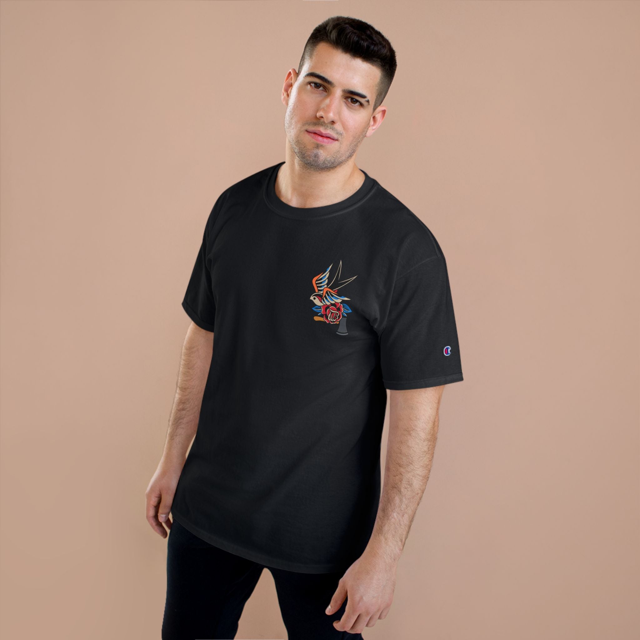Cornell T-Shirt with Vintage Motosierra Design, Retro Graphic Tee, Unisex Champion T-Shirt
