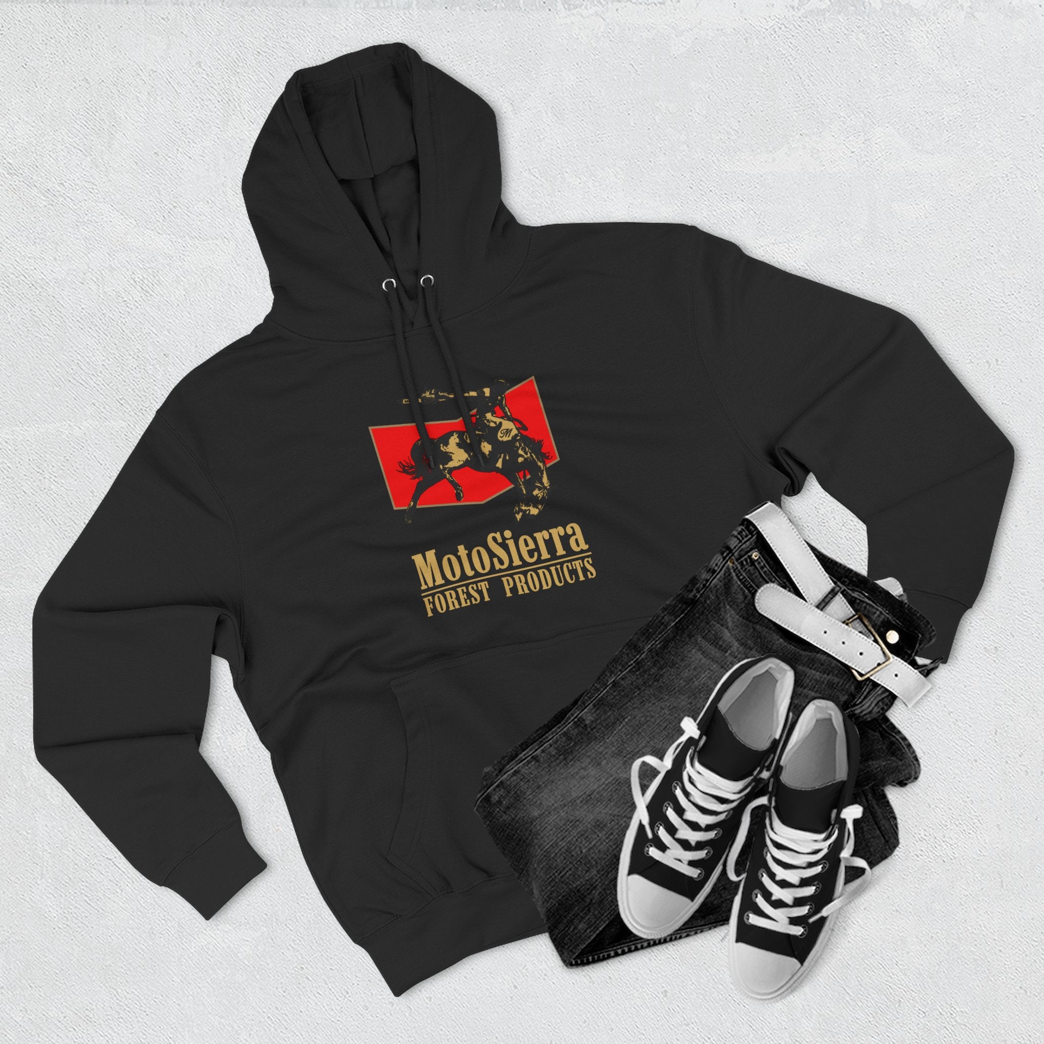 Classic Cowboy Logo Three-Panel Fleece Hoodie
