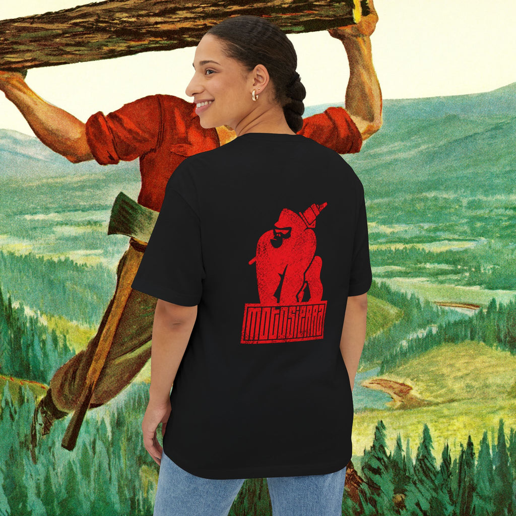 Skilled Labor Red Unisex Oversized Boxy Tee
