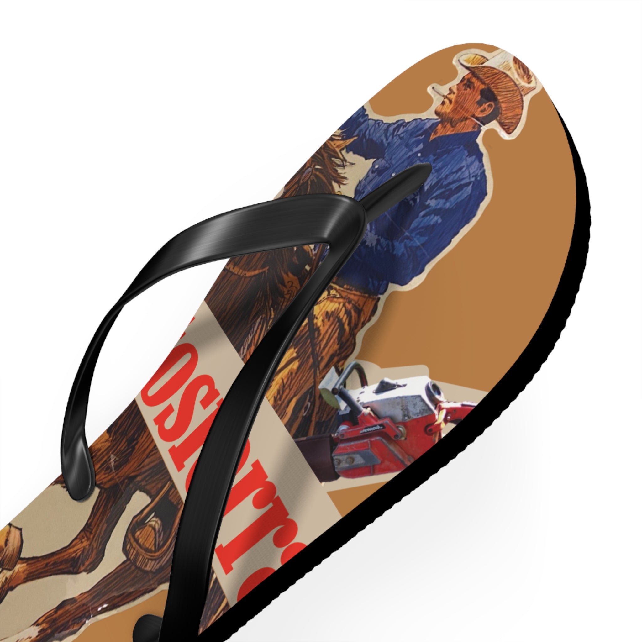 Moto Man Red Bag Flops