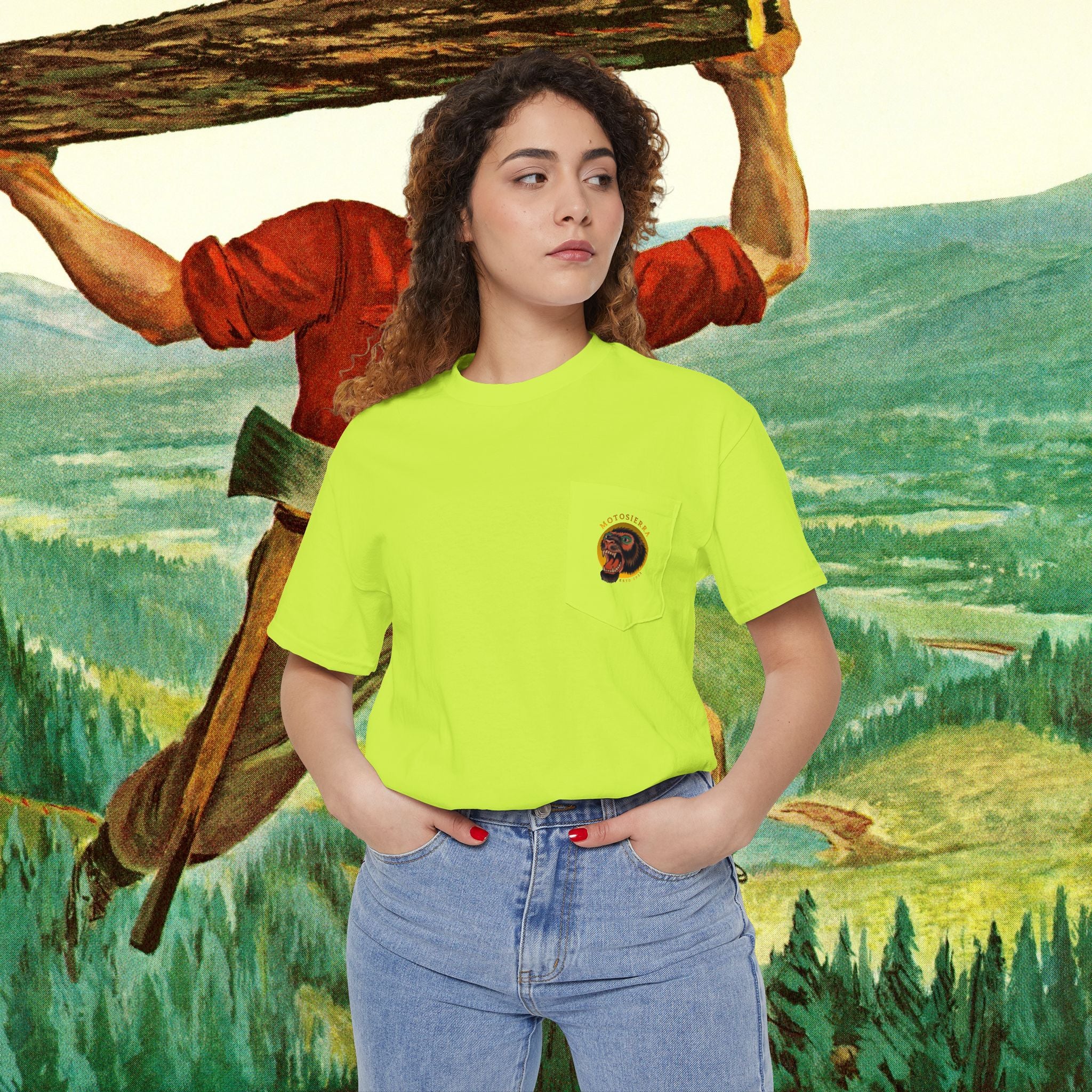 Sasquatch Unisex Heavy Cotton Pocket Tee