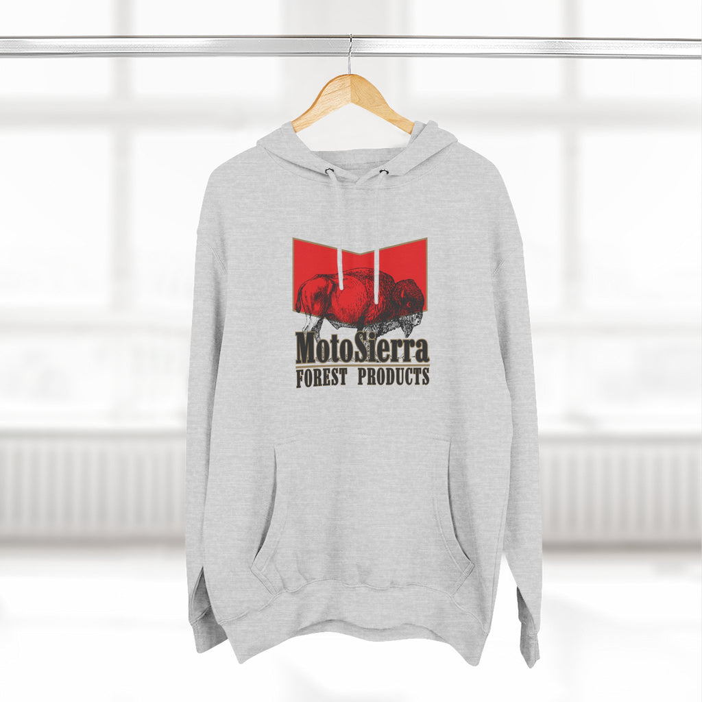 Red Tab Buffalo Three-Panel Fleece Hoodie