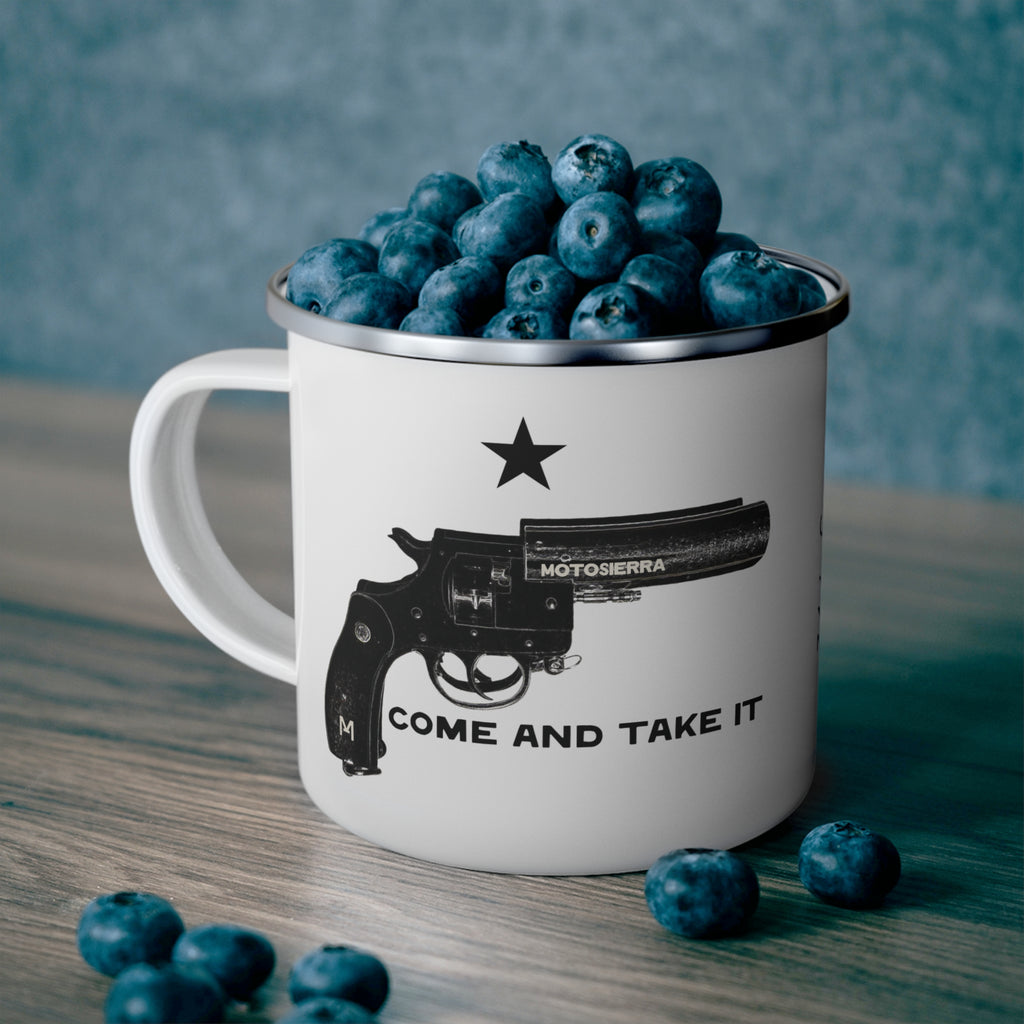 Come And Take It Enamel Camping Mug