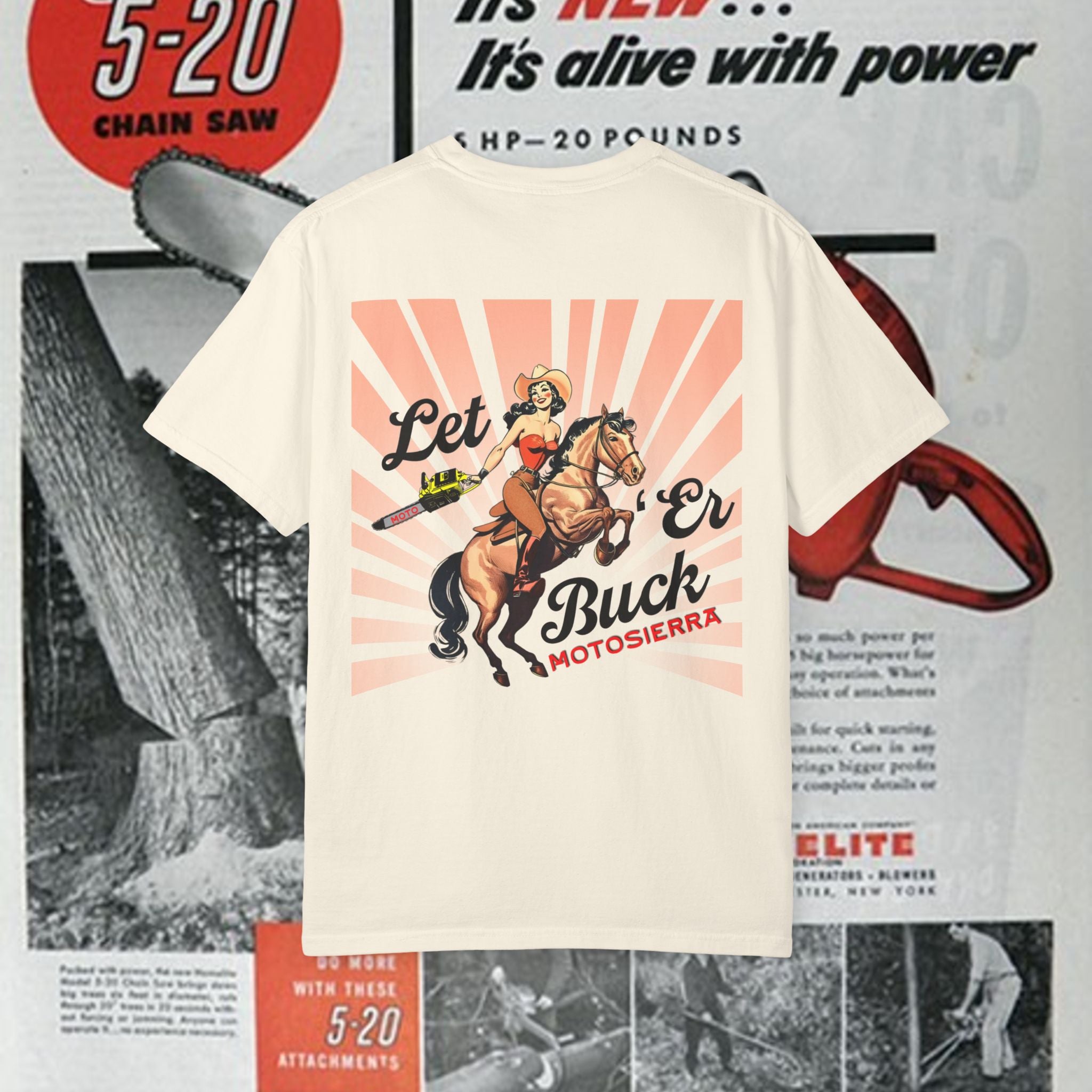 Let 'Er Buck Unisex Garment-Dyed T-shirt